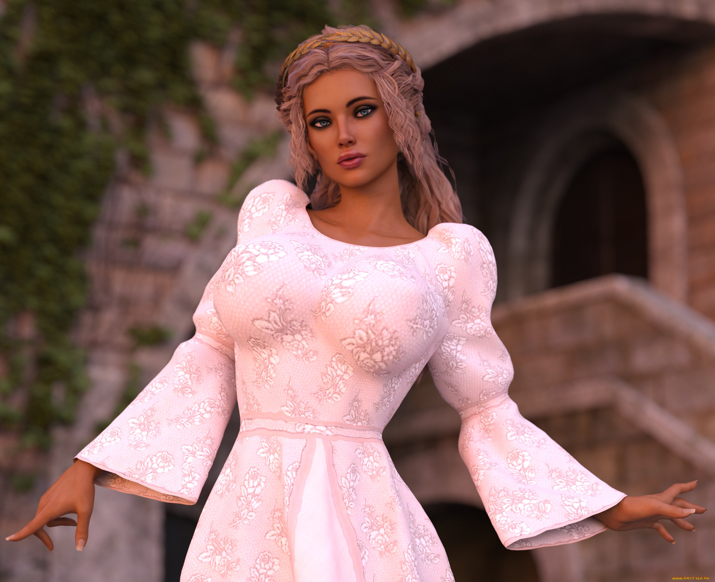 3д, графика, люди, , people, девушка, фон, взгляд