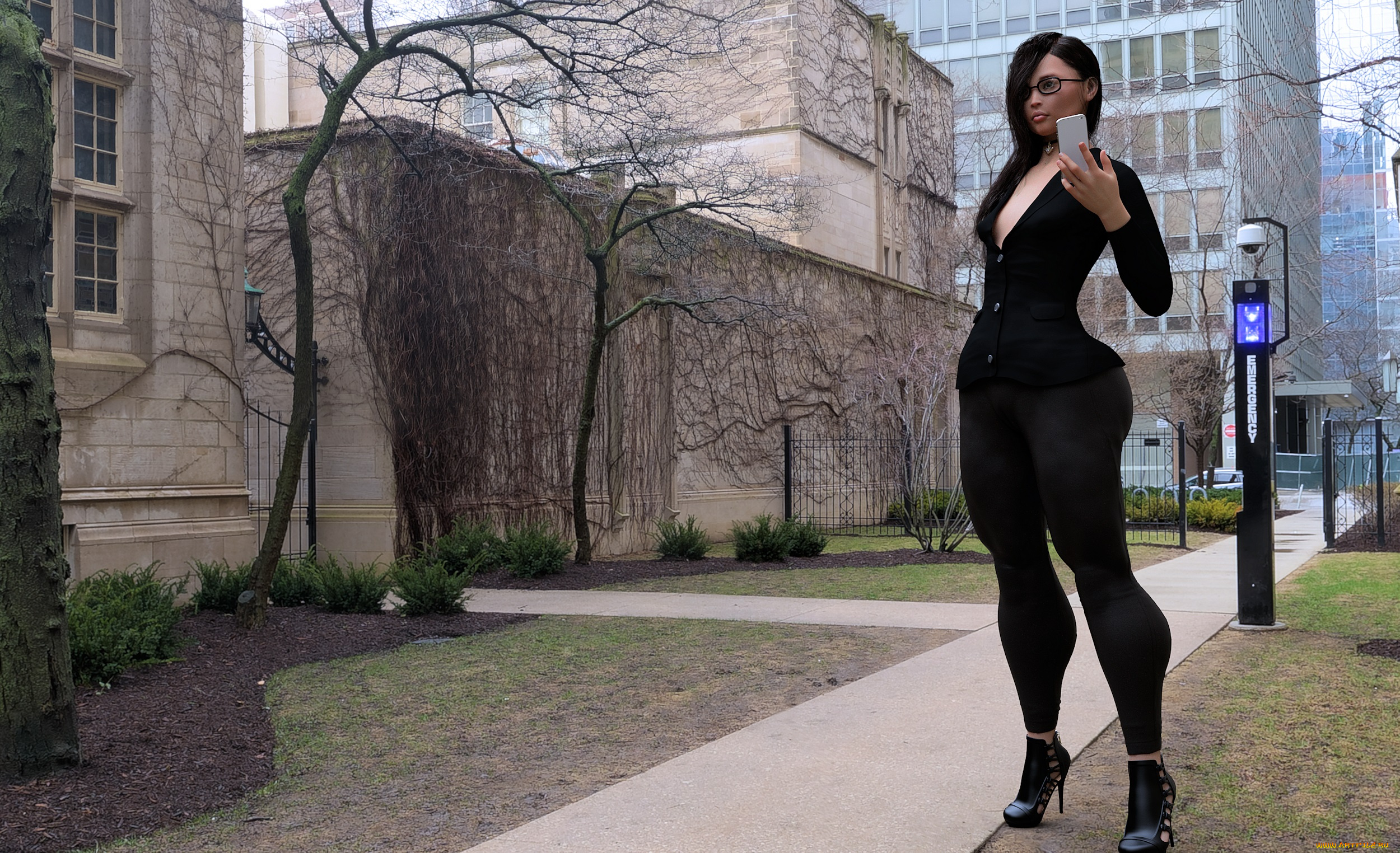 3д, графика, люди, , people, девушка, фон, взгляд