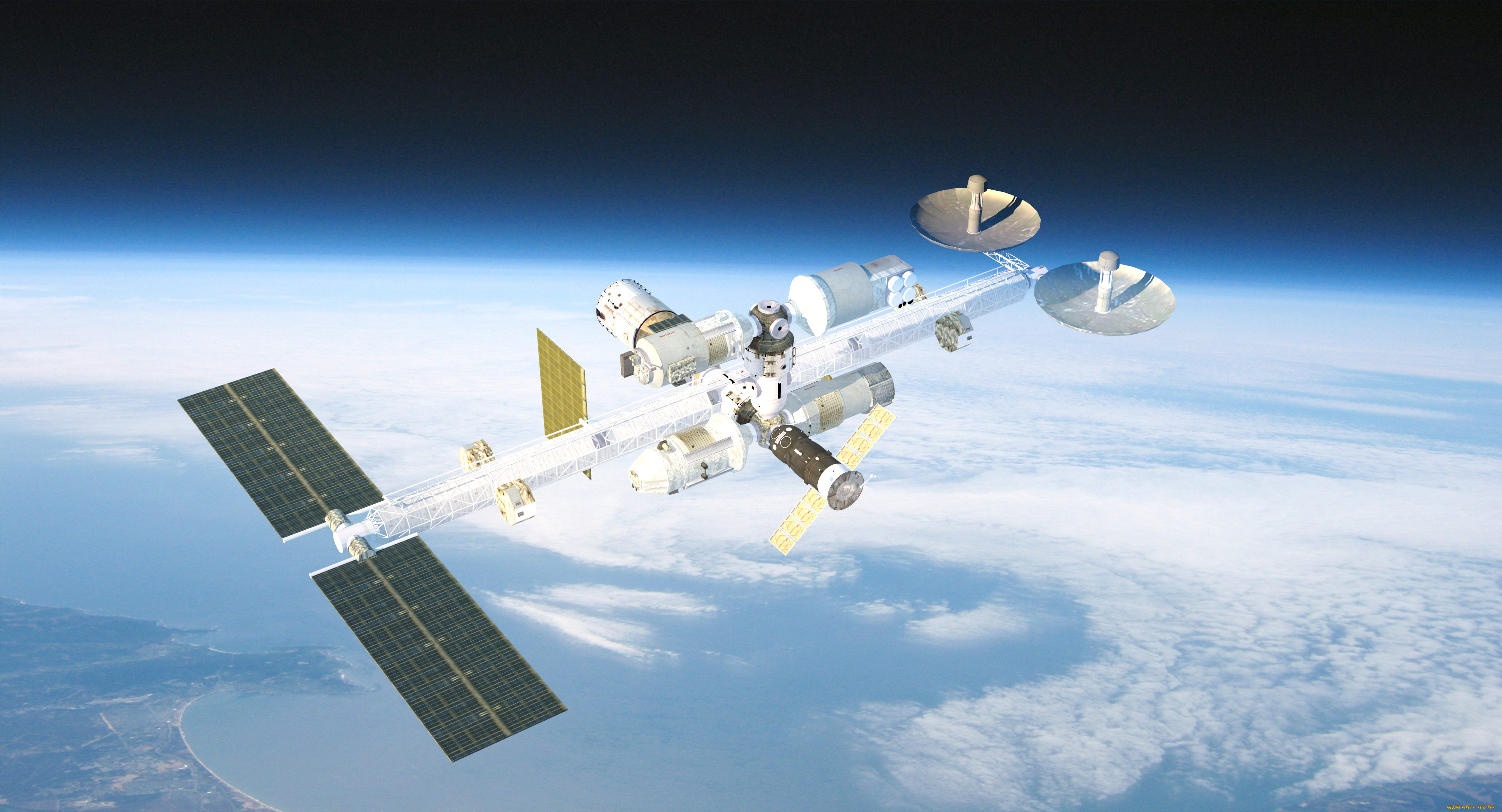 космос, космические, корабли, , космические, станции, mir, 2
