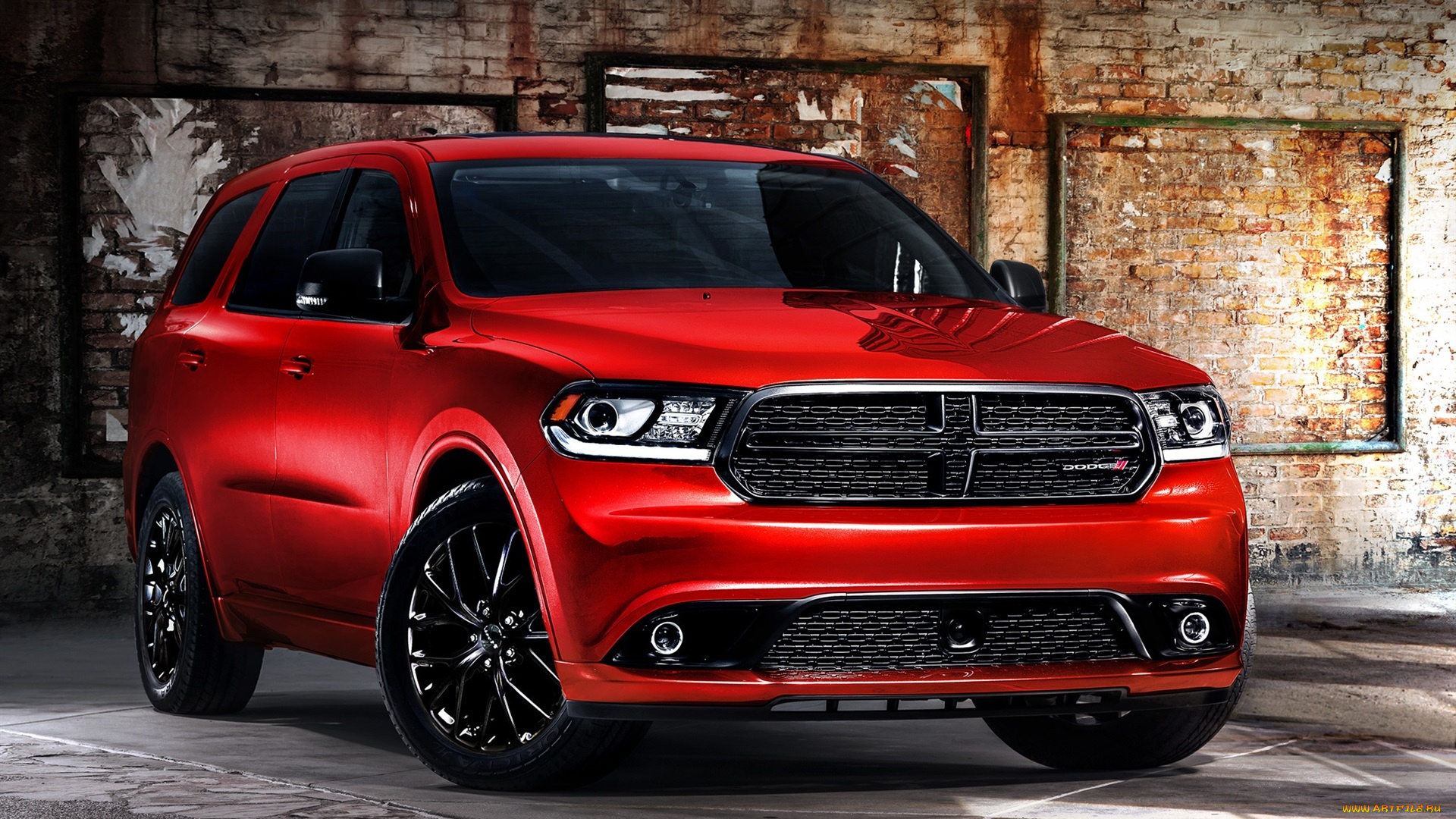dodge, durango, автомобили, dodge, джип, внедорожник, красный, додж