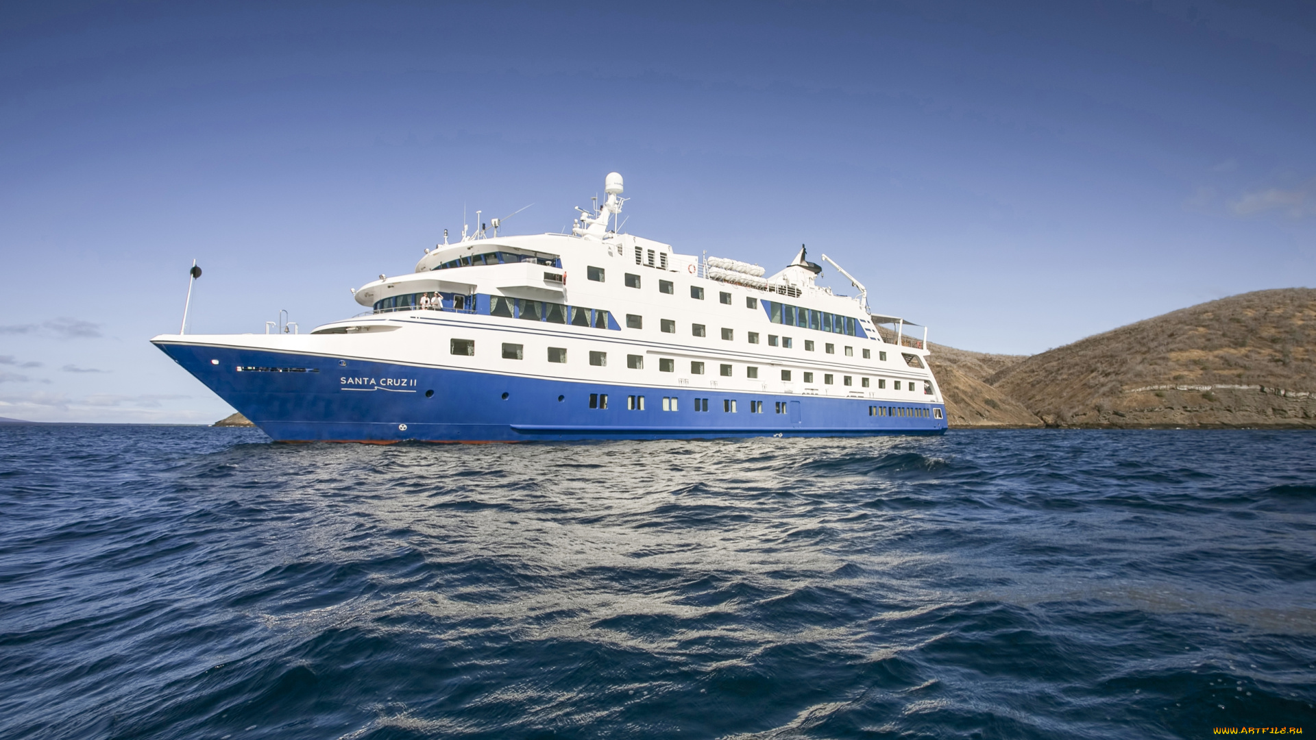 santa, cruz, ii, корабли, лайнеры, круиз, лайнер, море, корабль, santa, cruz, ii