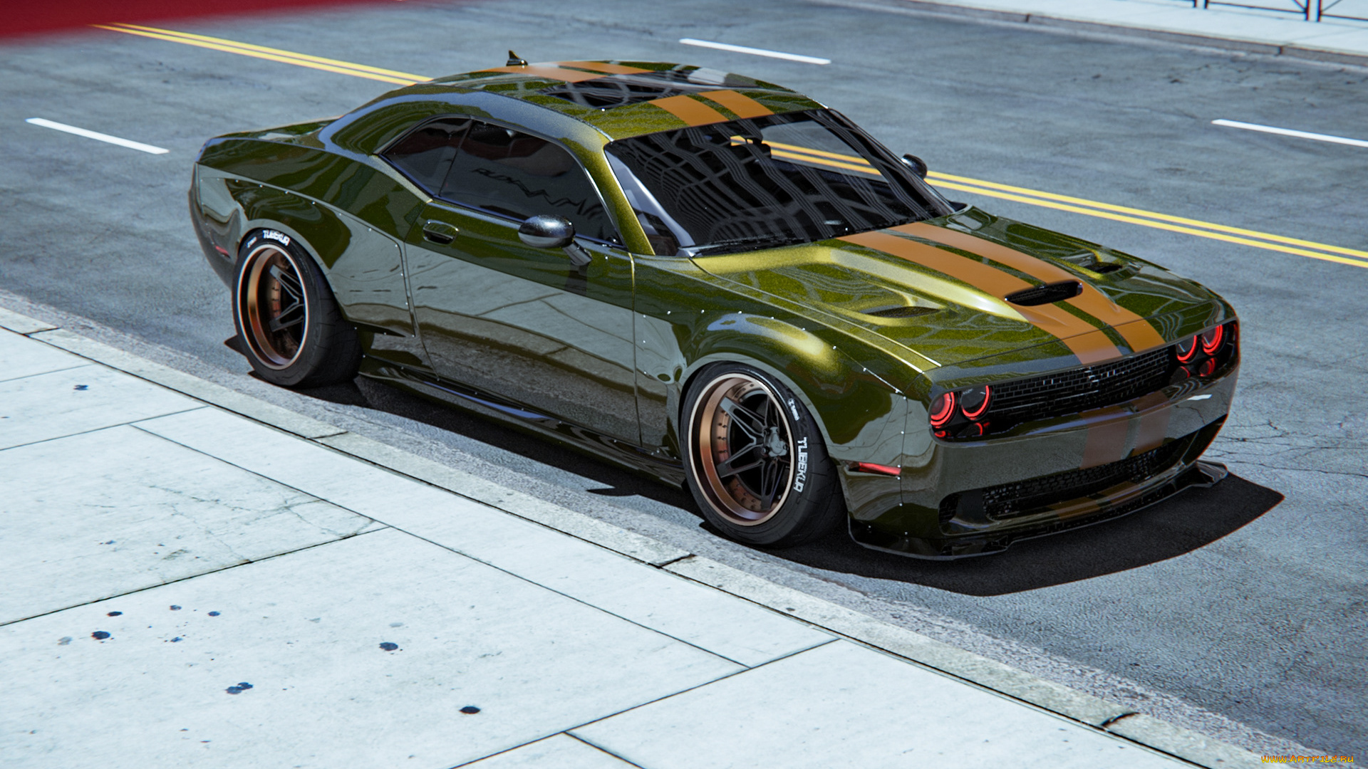 автомобили, 3д, dodge