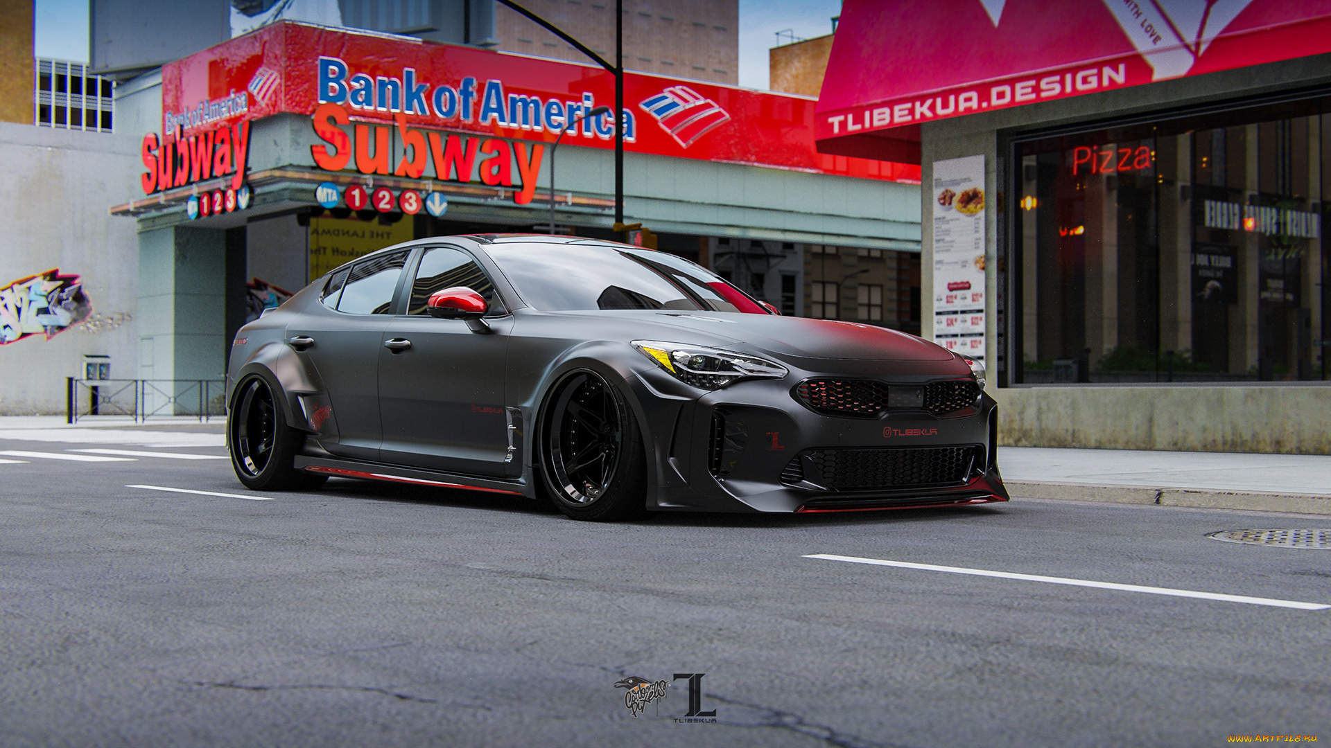 автомобили, 3д, kia