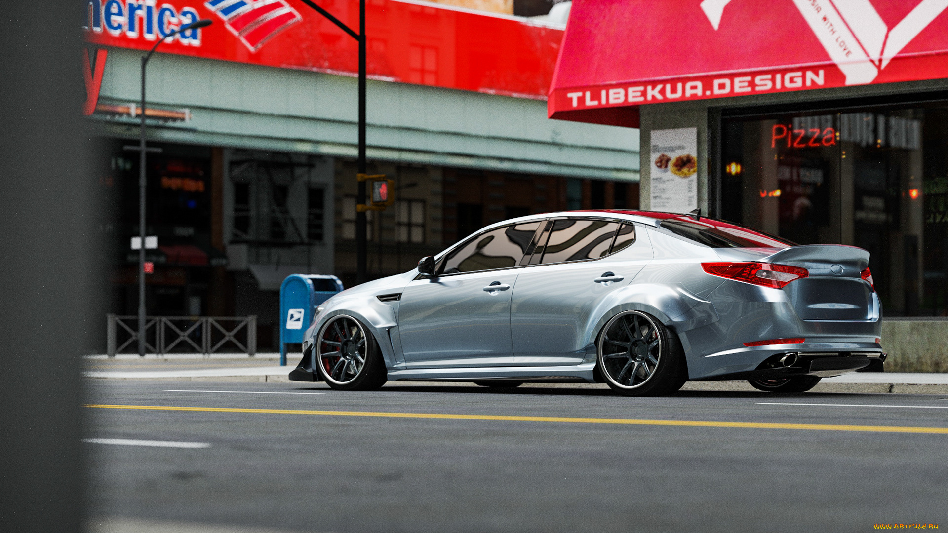 автомобили, 3д, kia