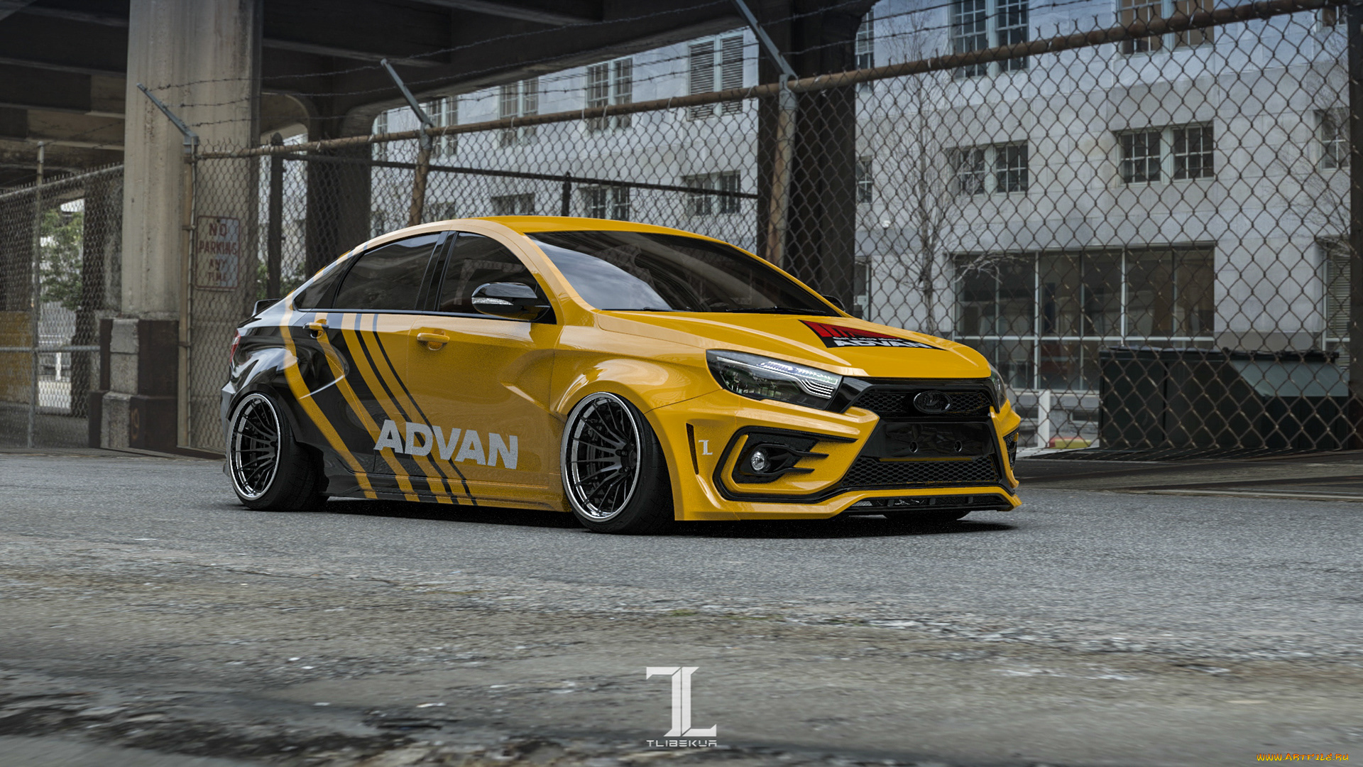 автомобили, 3д, lada