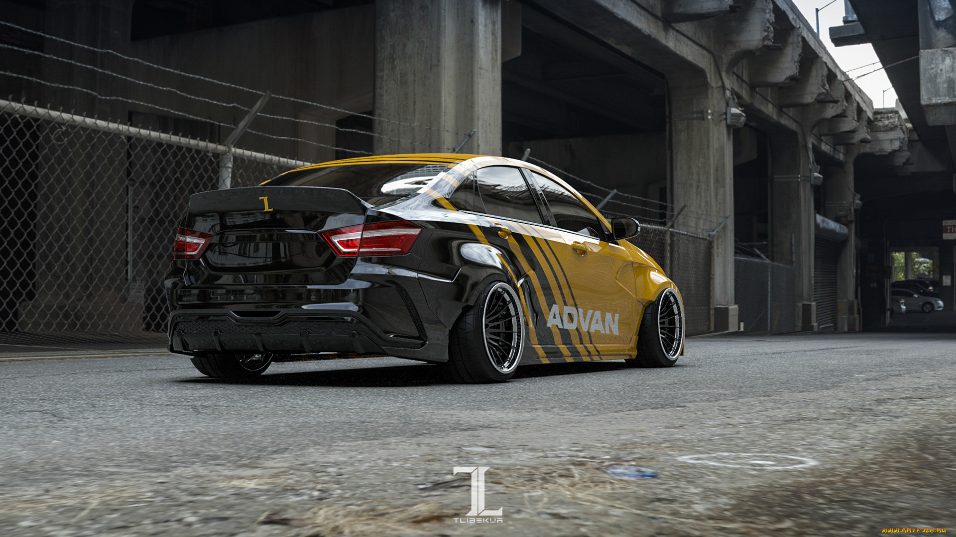 автомобили, 3д, lada