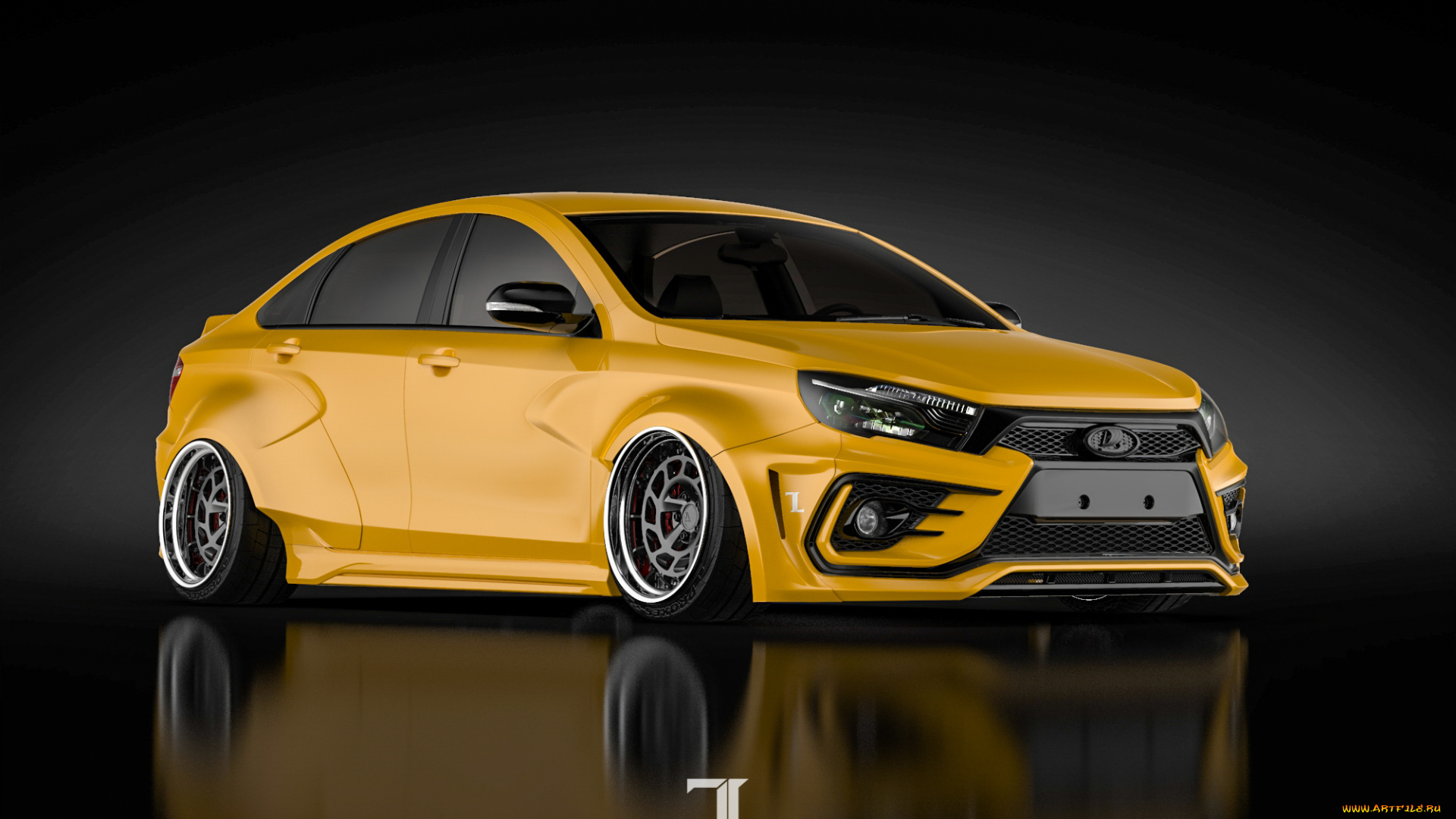 автомобили, 3д, lada