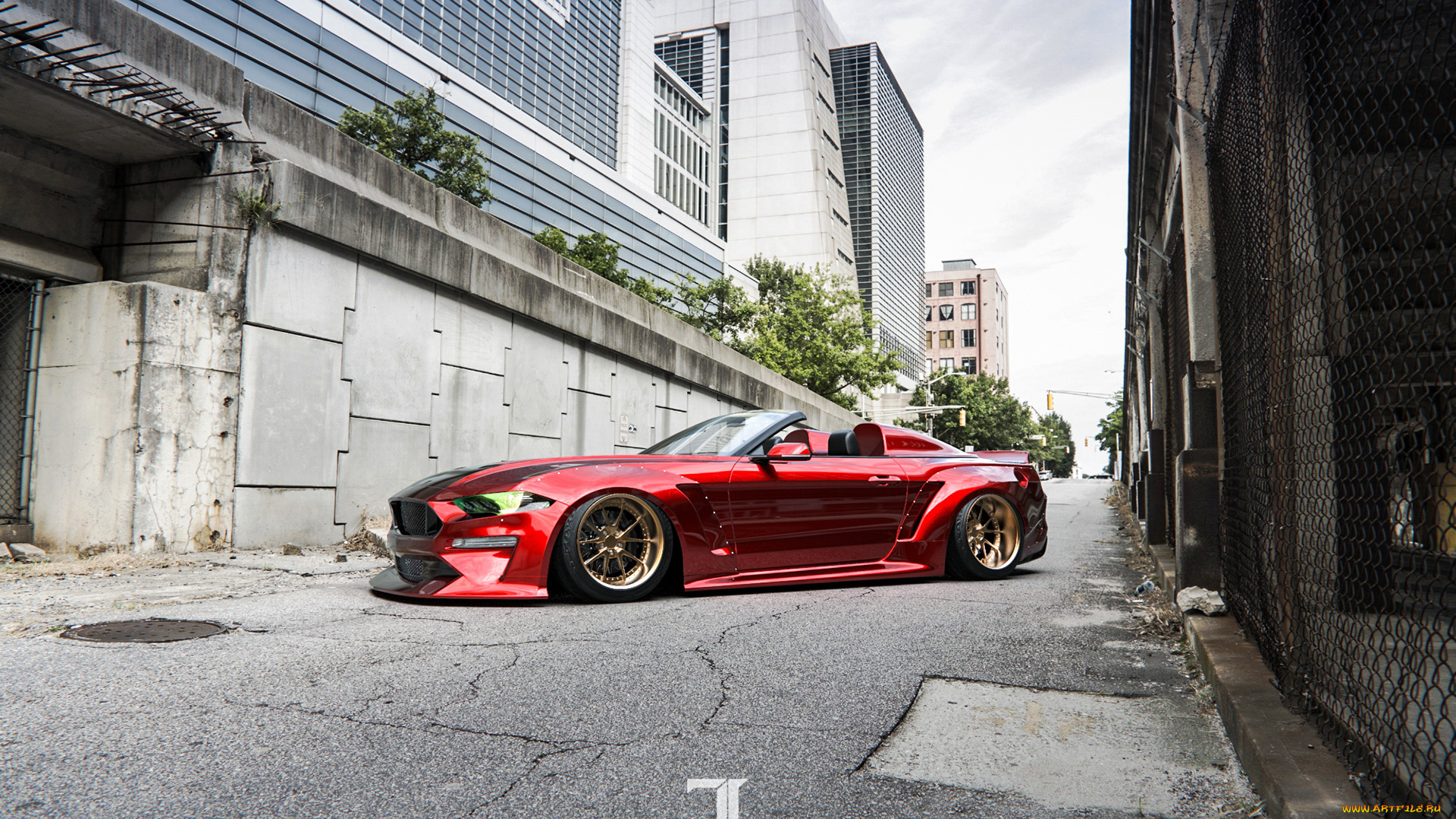 автомобили, 3д, mustang