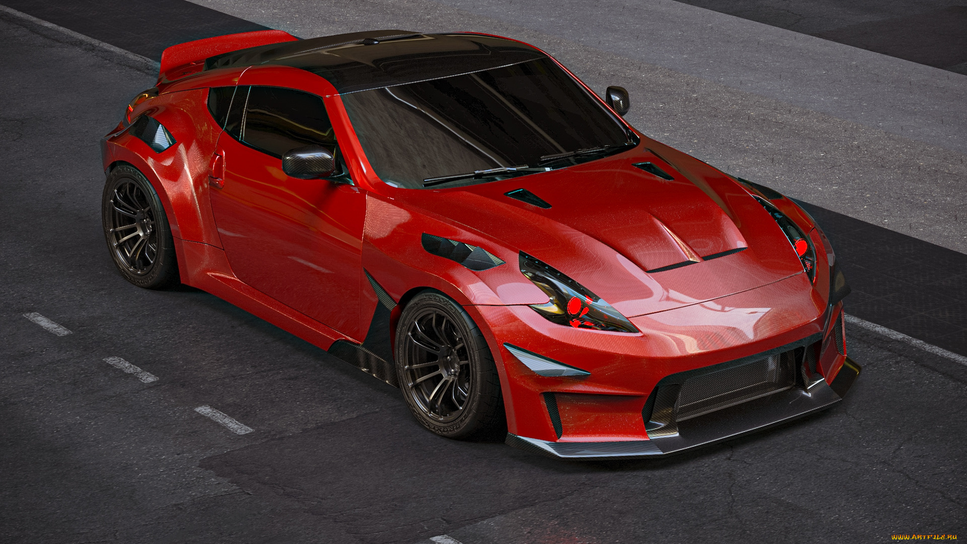 автомобили, 3д, nissan