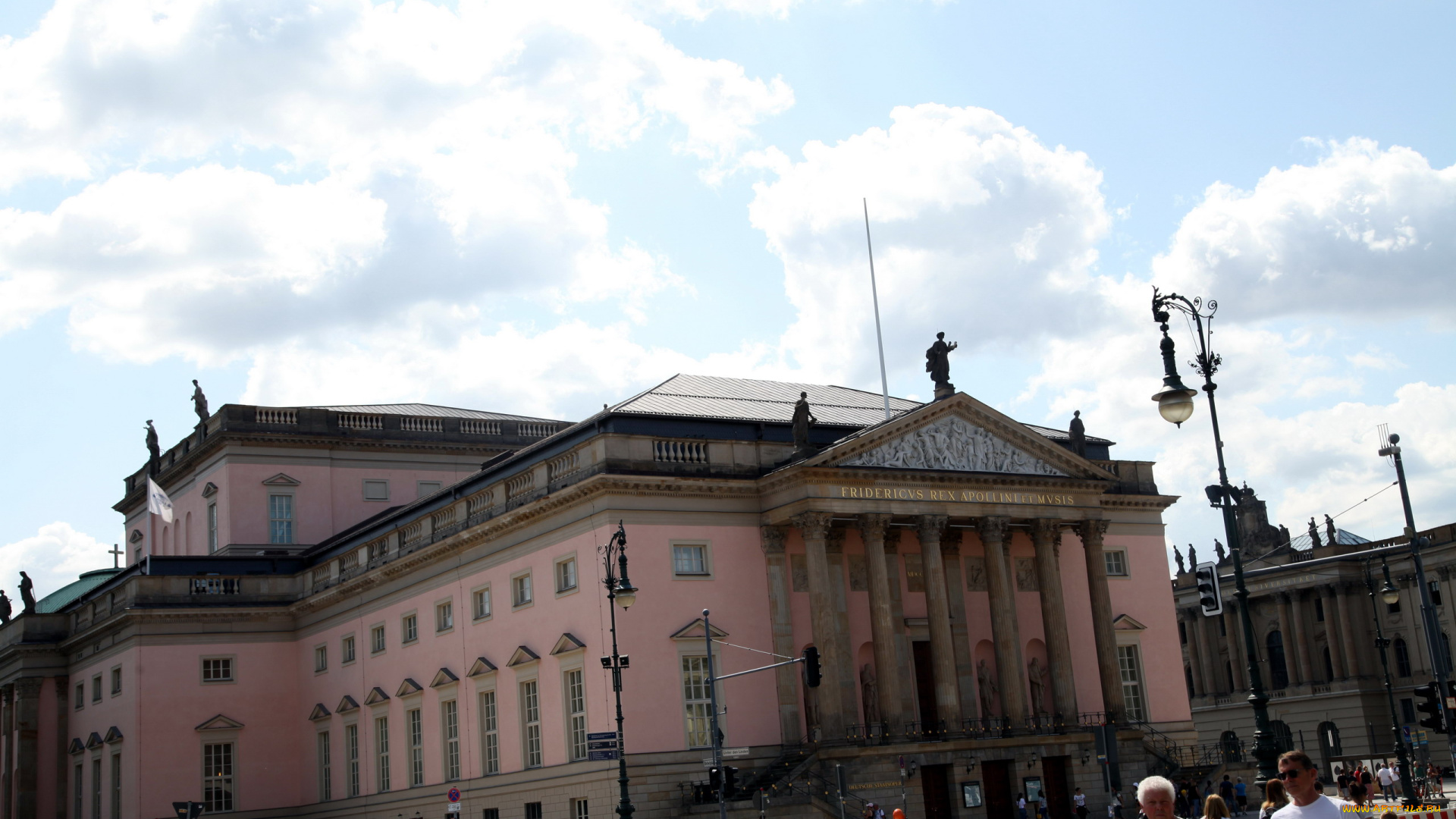 города, берлин, , германия, оперный, театр