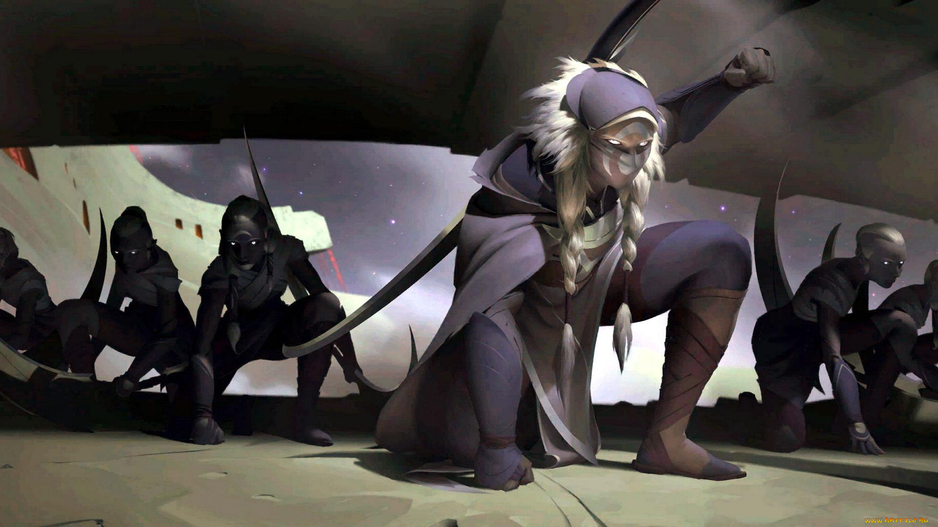 видео, игры, league, of, legends, , legends, of, runeterra, девушки, воины, отряд, cygnus, the, moonstalker