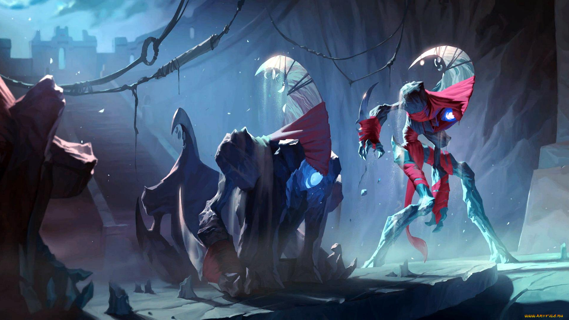 видео, игры, league, of, legends, , legends, of, runeterra, существа, лестница