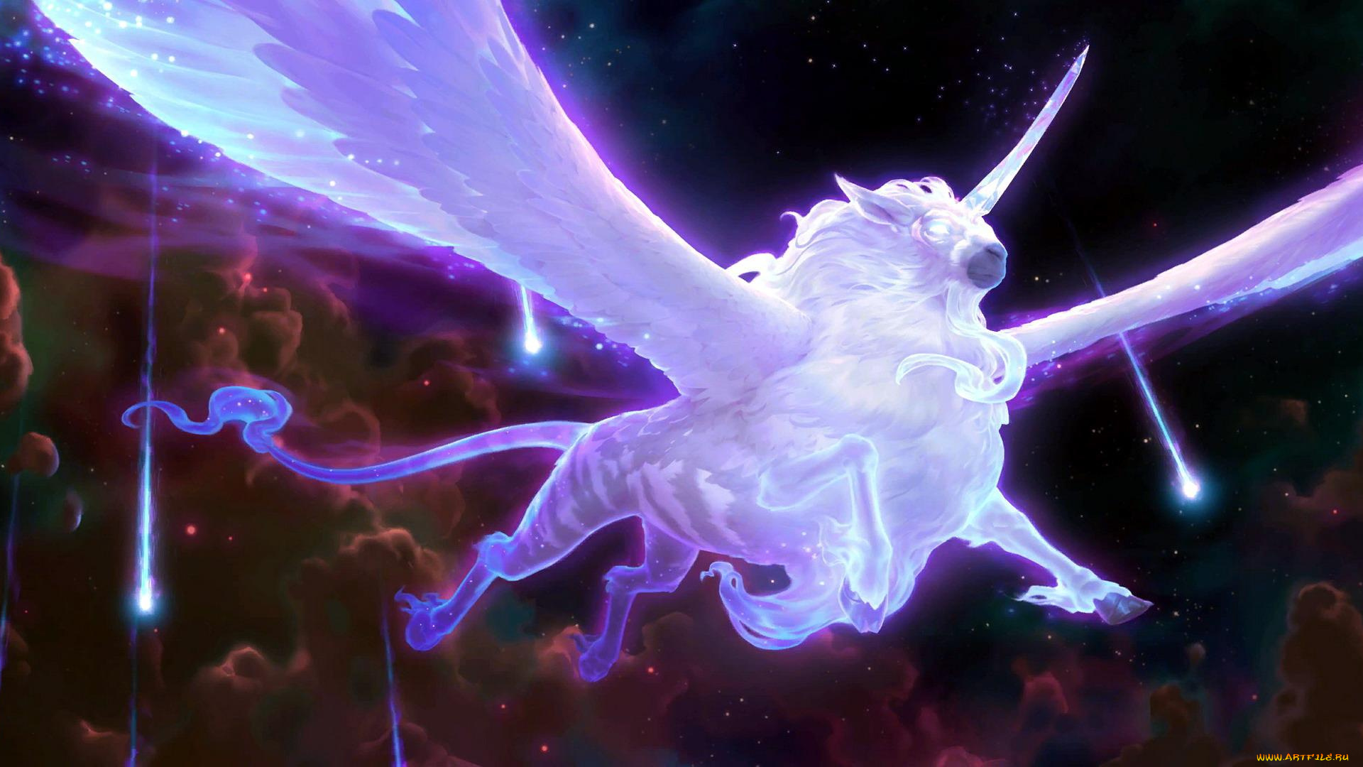 видео, игры, league, of, legends, , legends, of, runeterra, единорог, полет