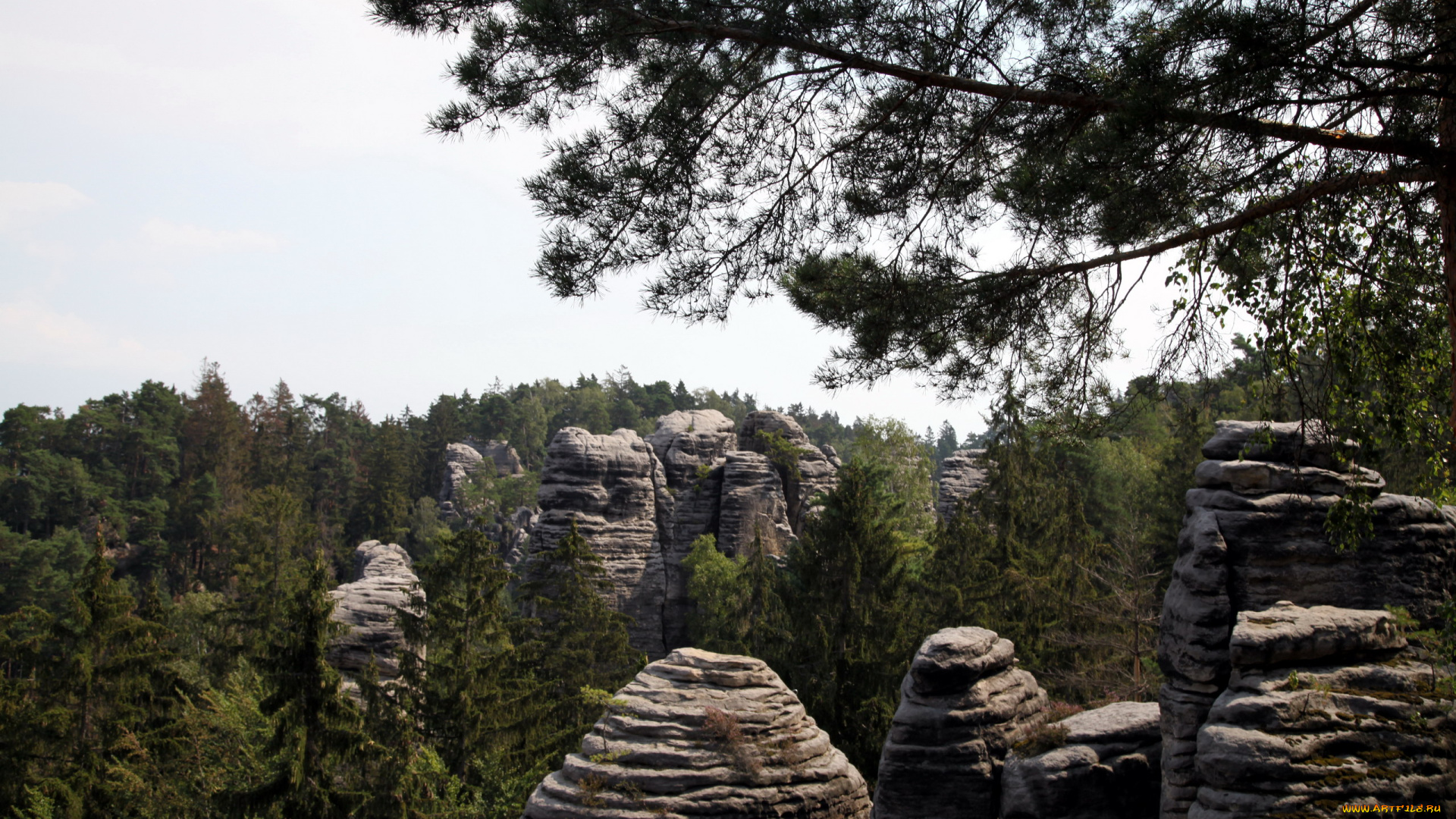 заповедник, чешский, рай, природа, горы, заповедник, чешский, рай