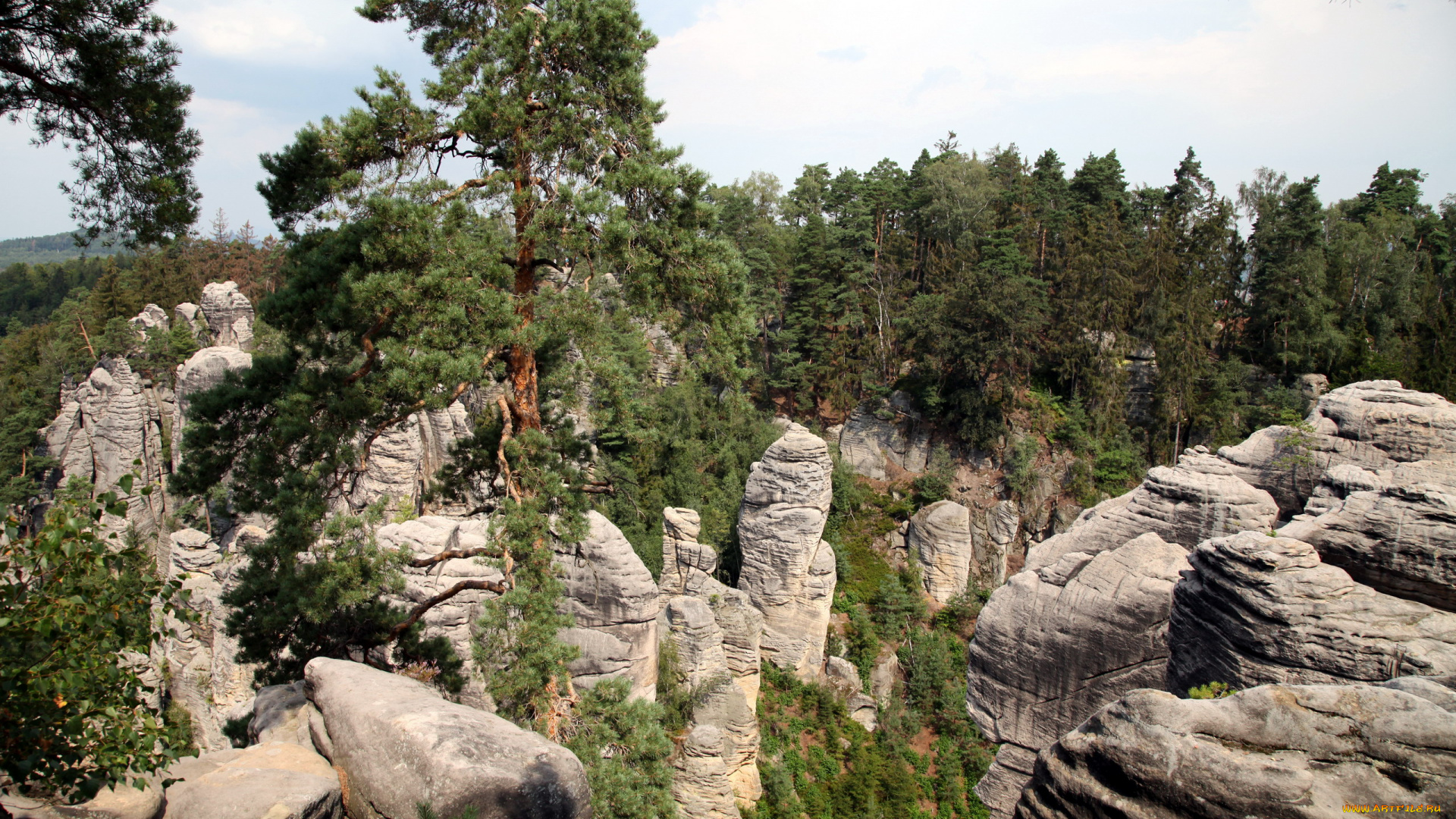 заповедник, чешский, рай, природа, горы, заповедник, чешский, рай
