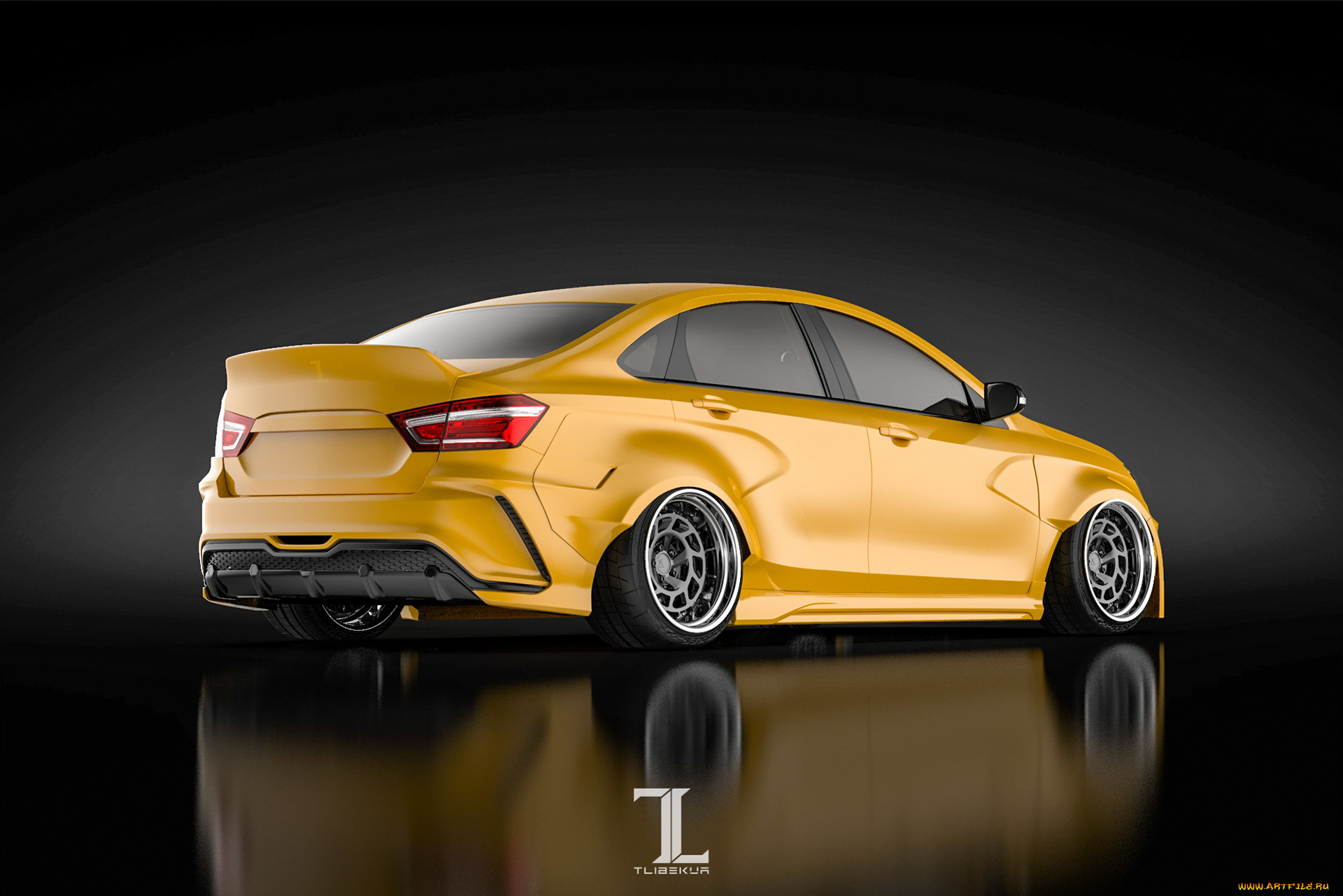 автомобили, 3д, lada