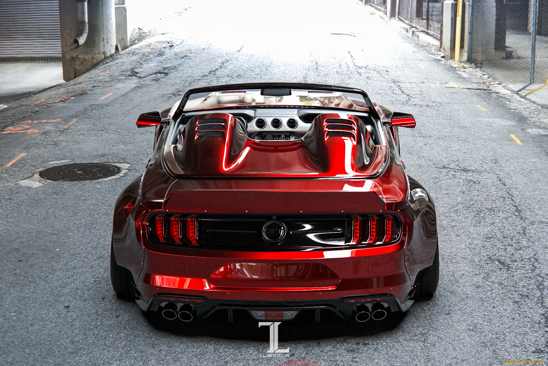 автомобили, 3д, mustang