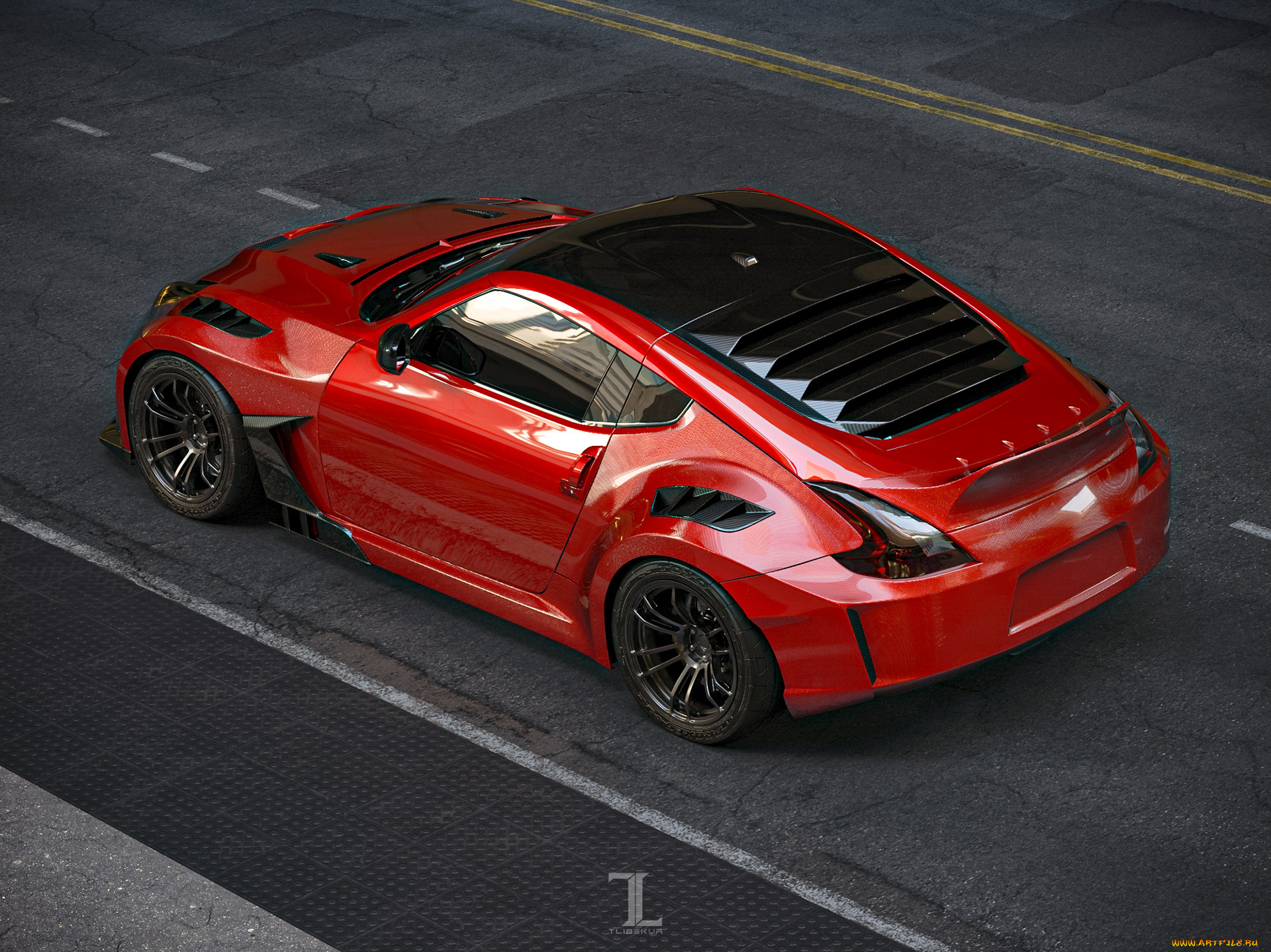 автомобили, 3д, nissan