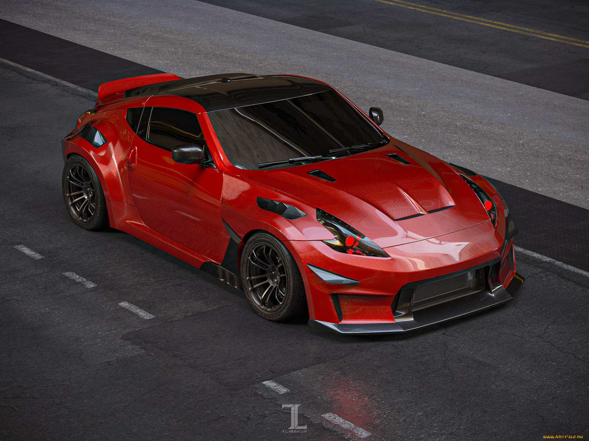 автомобили, 3д, nissan