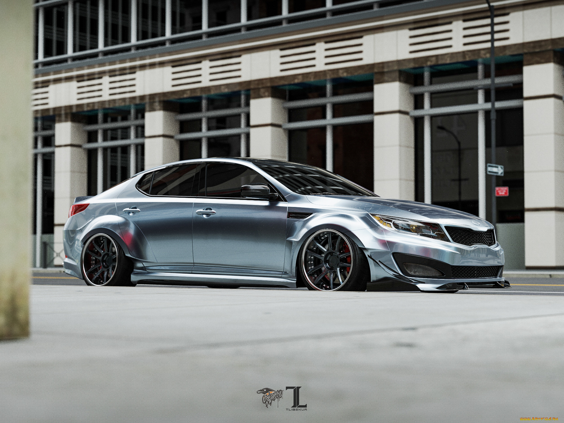 автомобили, 3д, kia