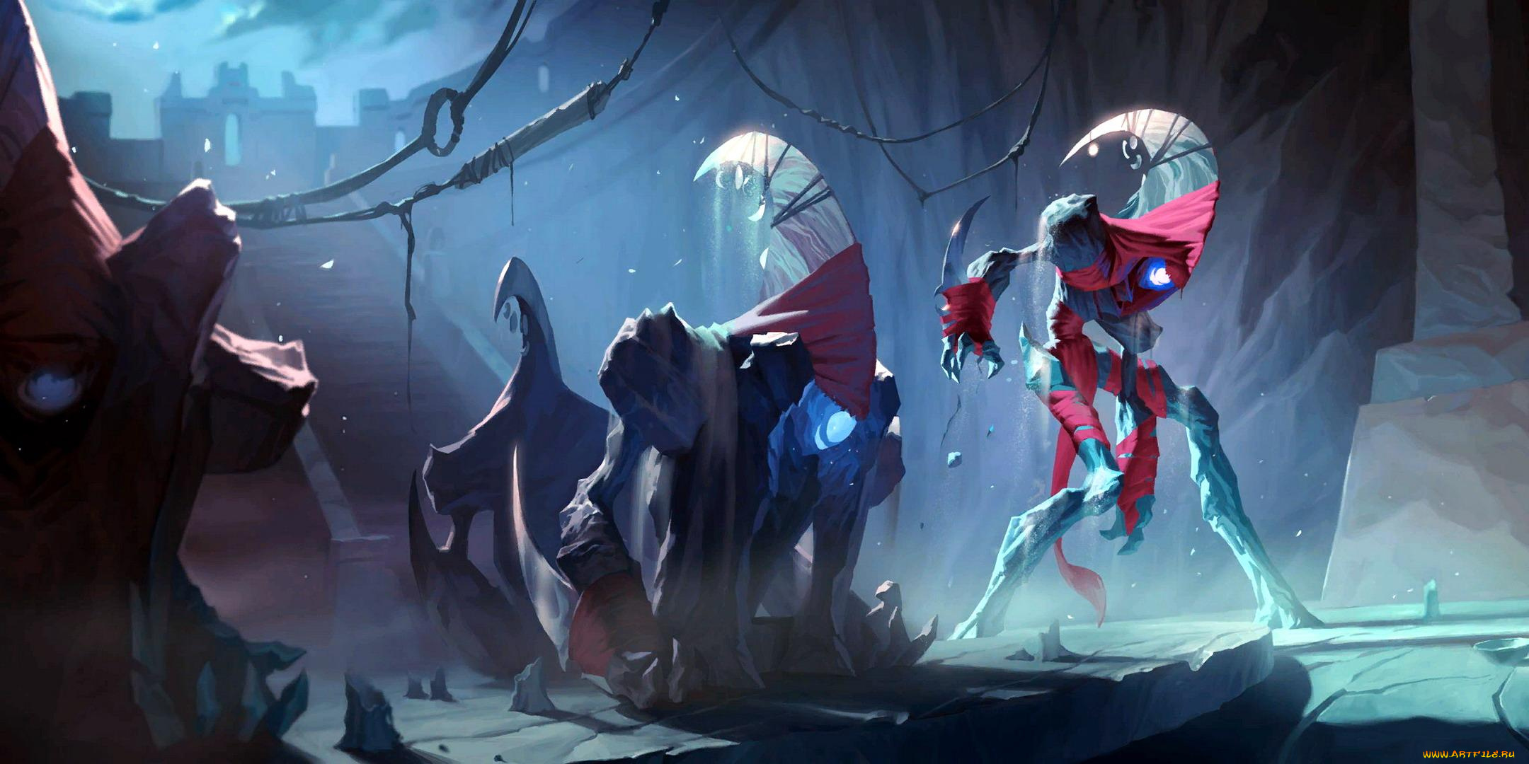 видео, игры, league, of, legends, , legends, of, runeterra, существа, лестница