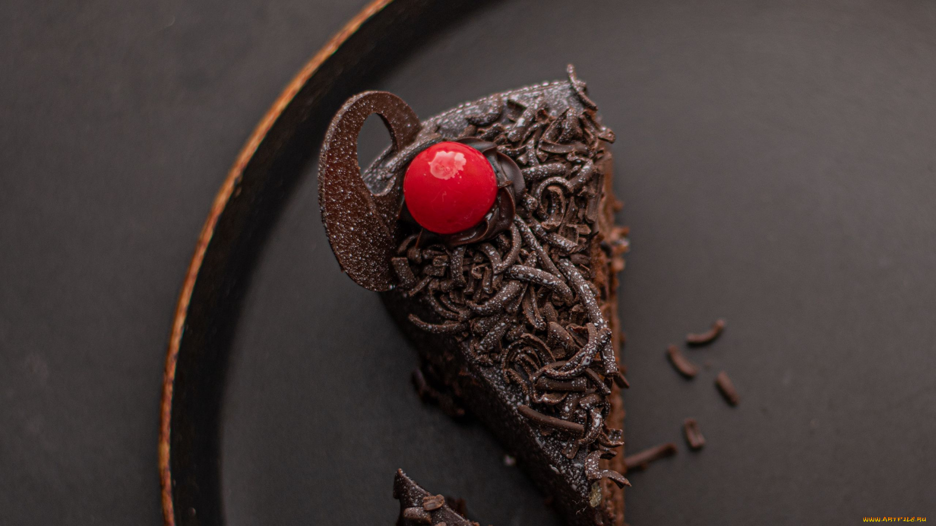 еда, пирожные, , кексы, , печенье, шоколадное, пирожное, вишня