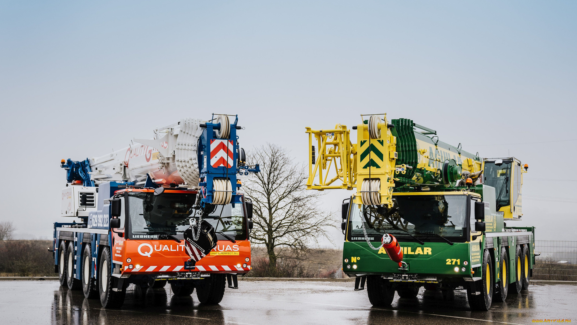 техника, краны, liebherr