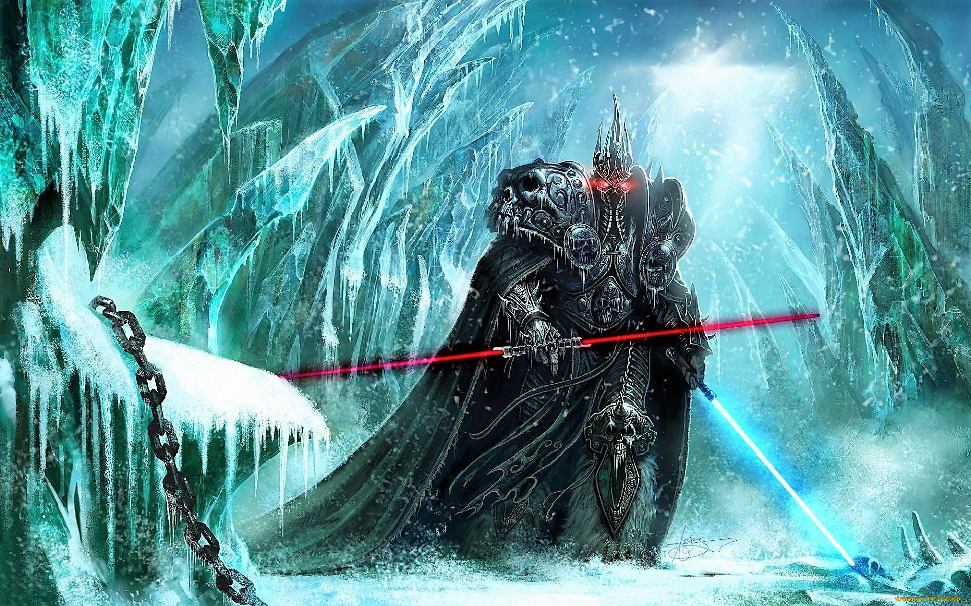 видео, игры, world, of, warcraft, , wrath, of, the, lich, king, король, лич, оружие, льды