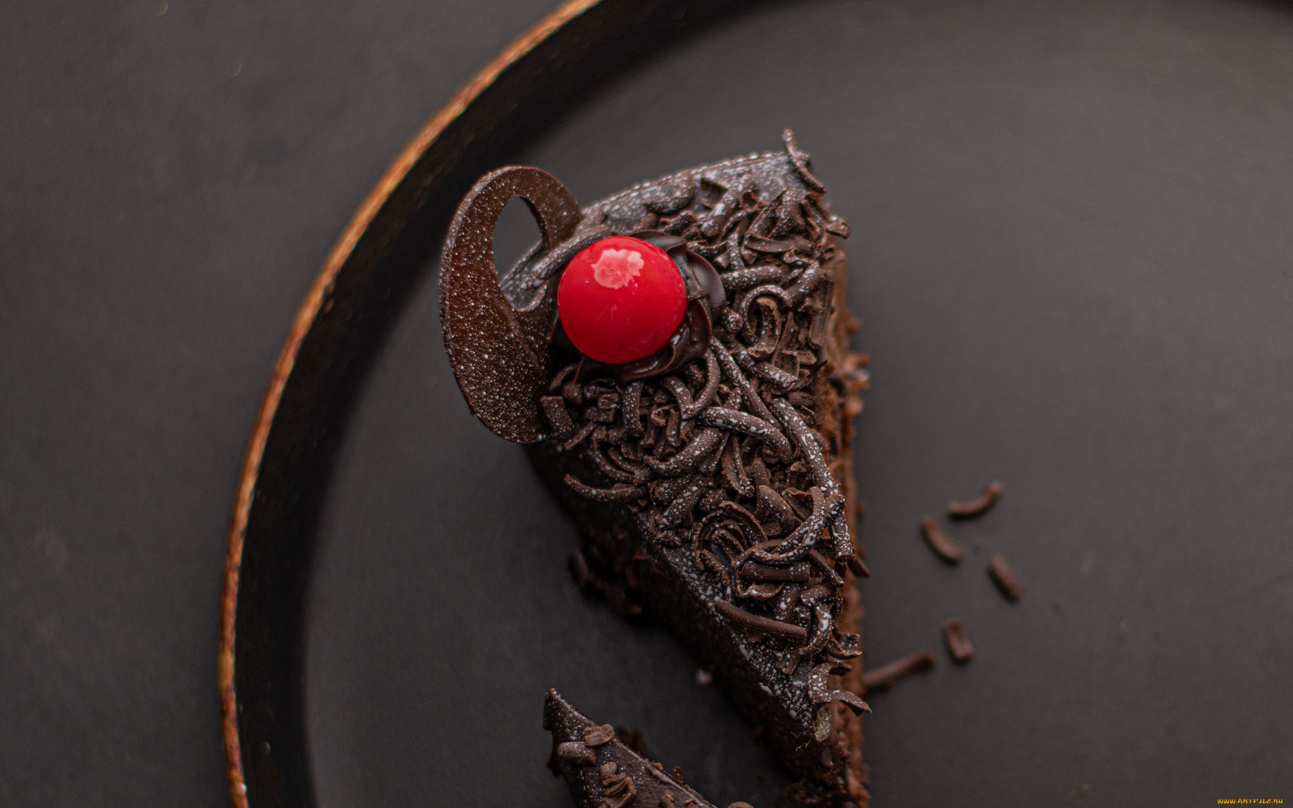 еда, пирожные, , кексы, , печенье, шоколадное, пирожное, вишня