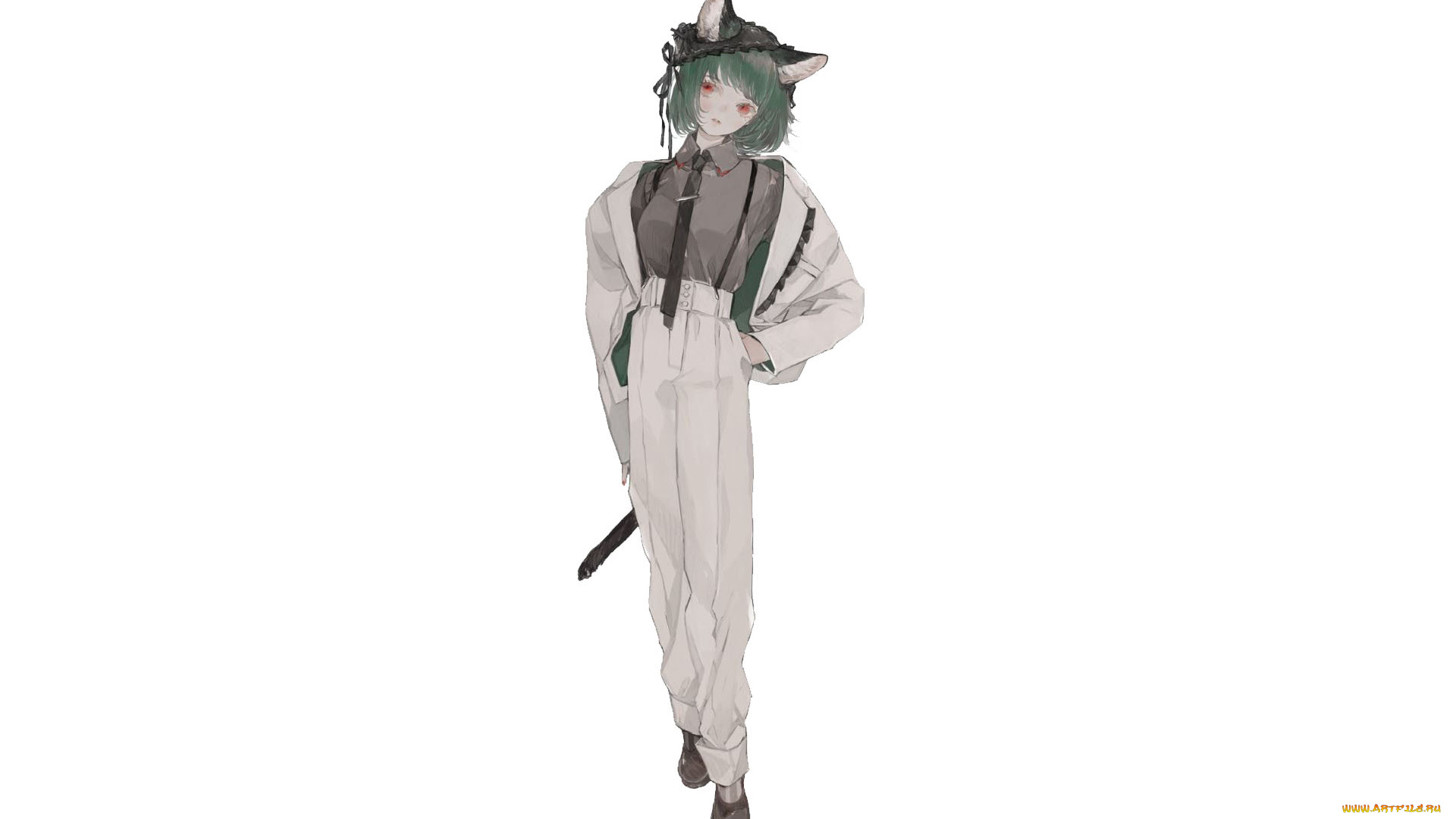 аниме, животные, , существа, девушка, костюм, ушки