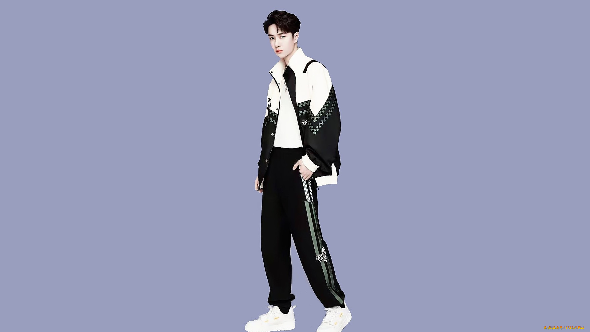 мужчины, wang, yi, bo, актер, спортивный, костюм