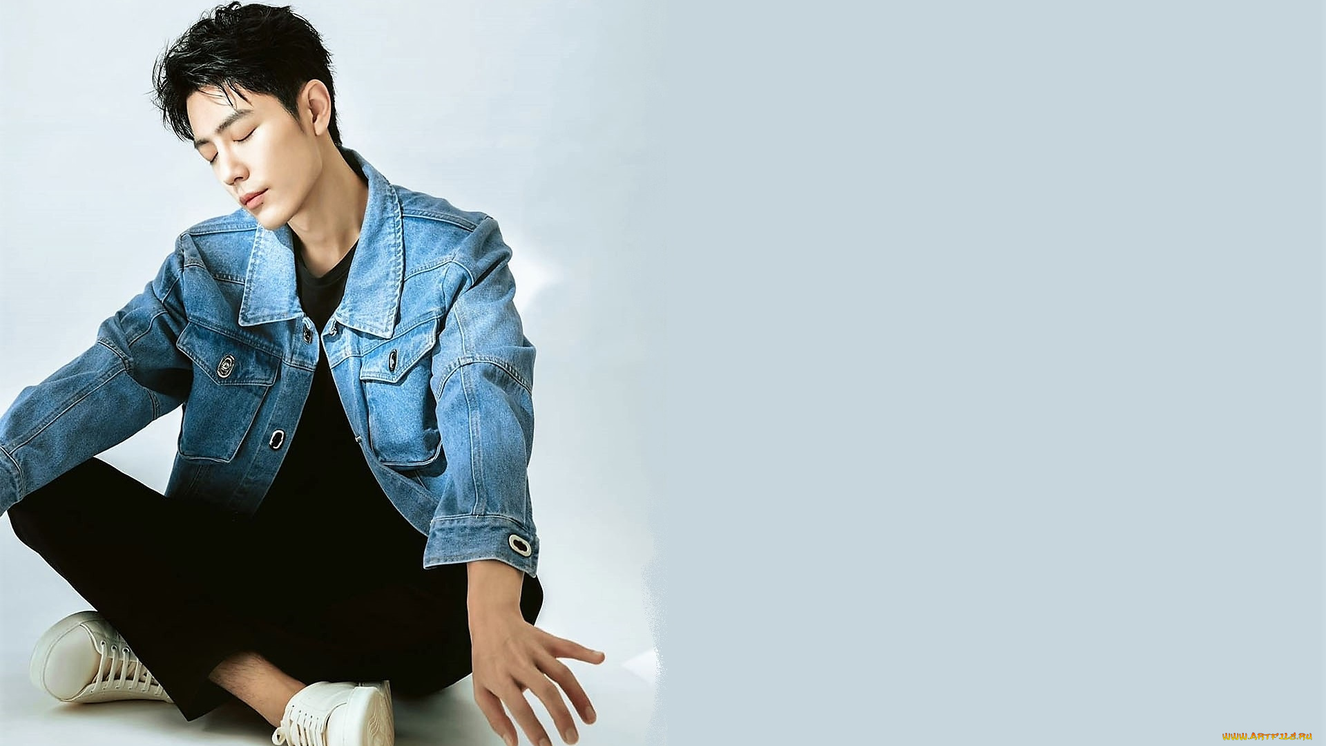 мужчины, xiao, zhan, актер, куртка