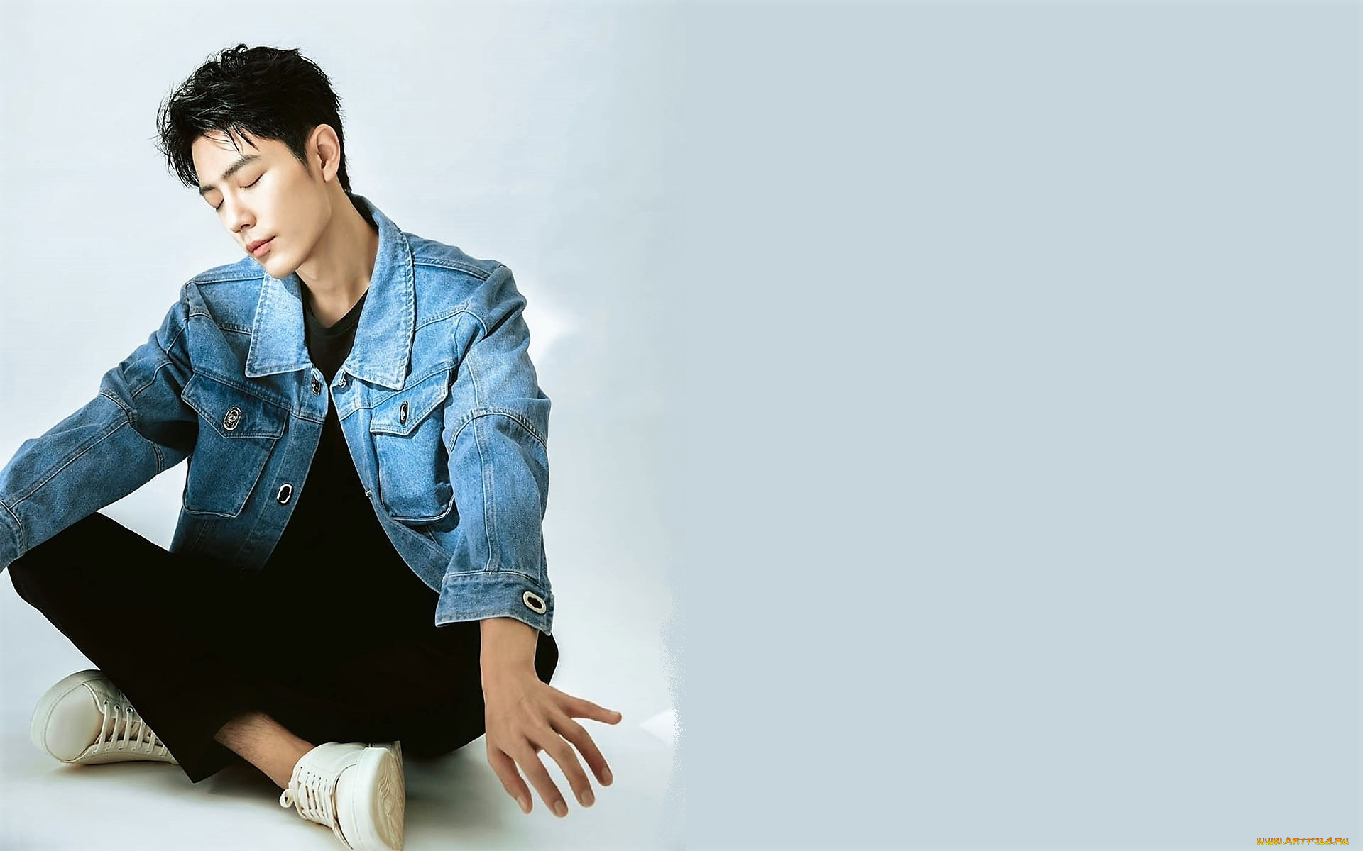 мужчины, xiao, zhan, актер, куртка