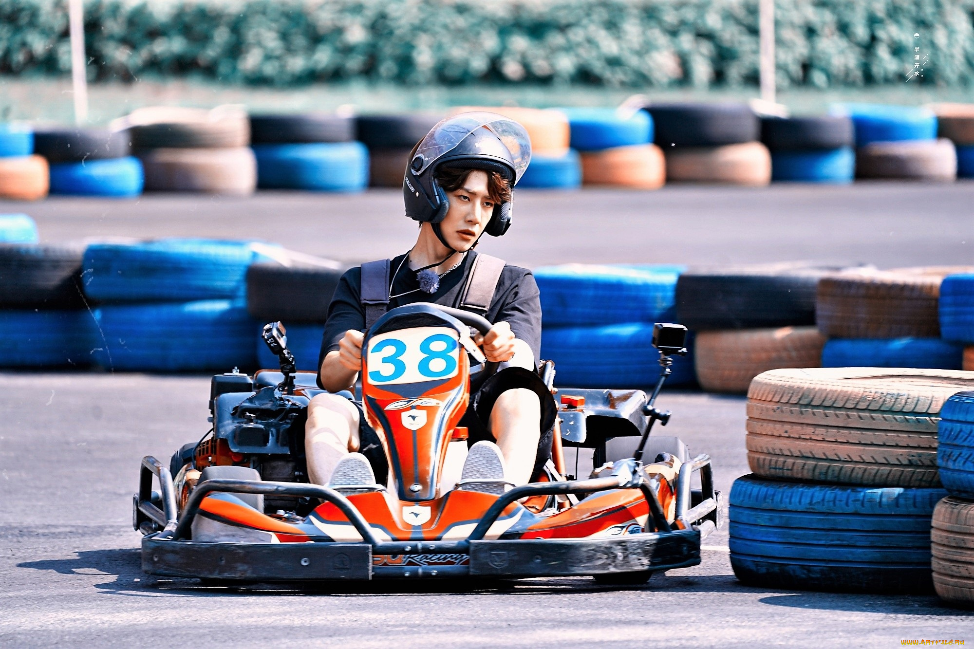 мужчины, wang, yi, bo, карт, шлем, шины