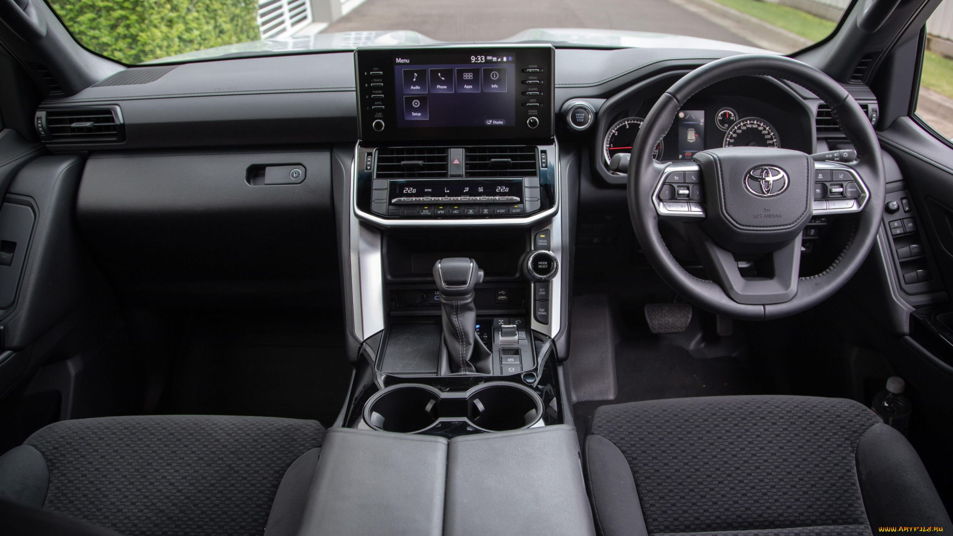 2022, toyota, landcruiser, 300, gx, автомобили, интерьеры, toyota, land, cruiser, 300, gx, салoн, интерьер, приборная, панель