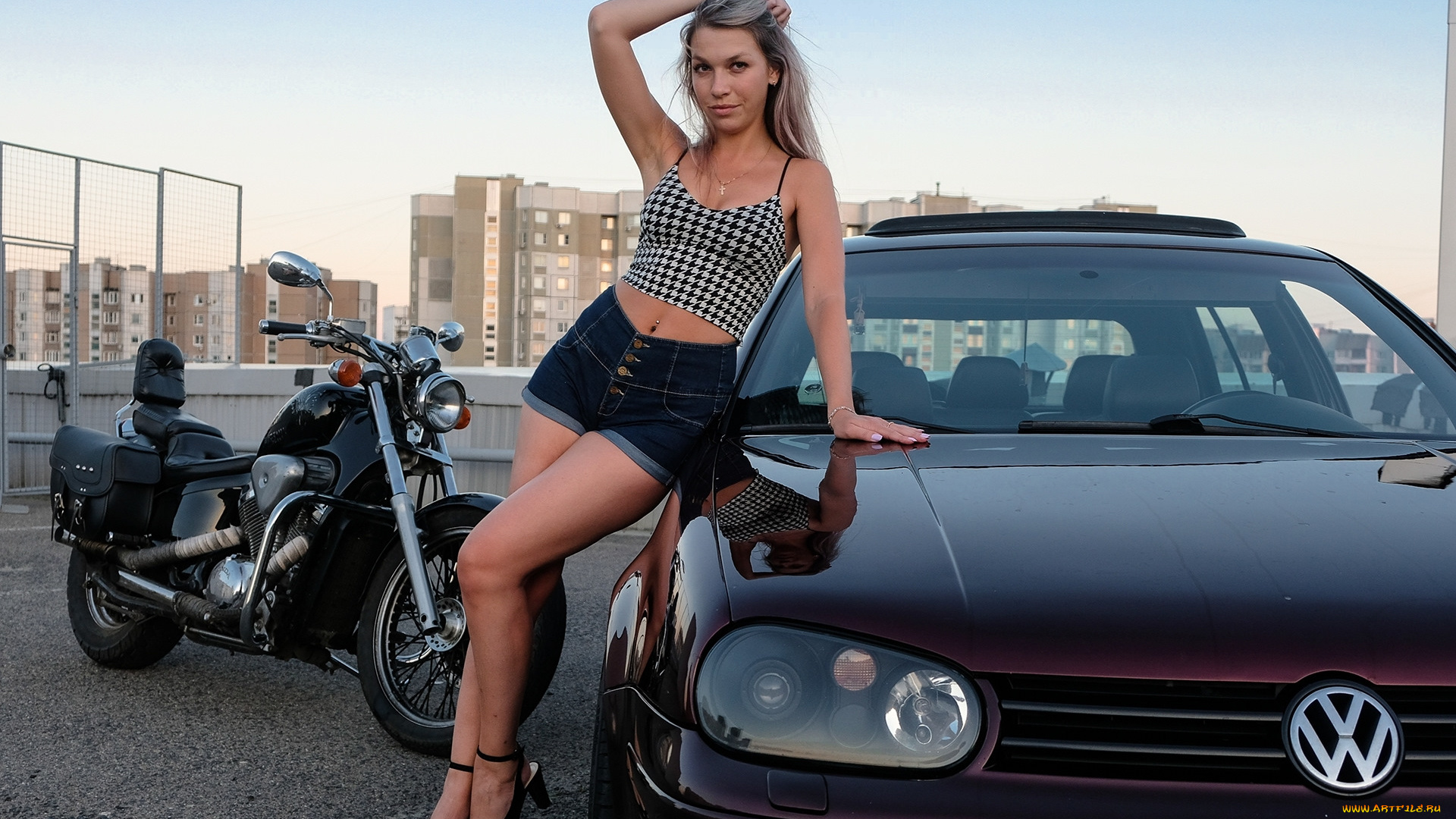 автомобили, -авто, с, девушками, красивая, девушка