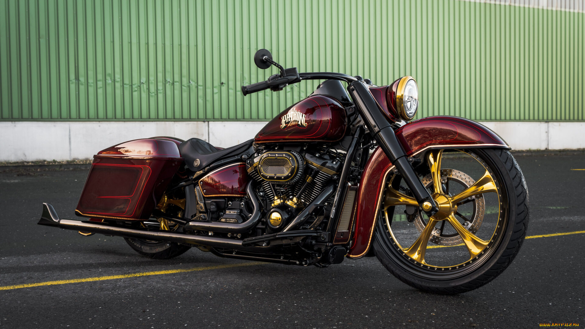 мотоциклы, harley-davidson, softail, heritage, customized, el, patron, tuning, bikes