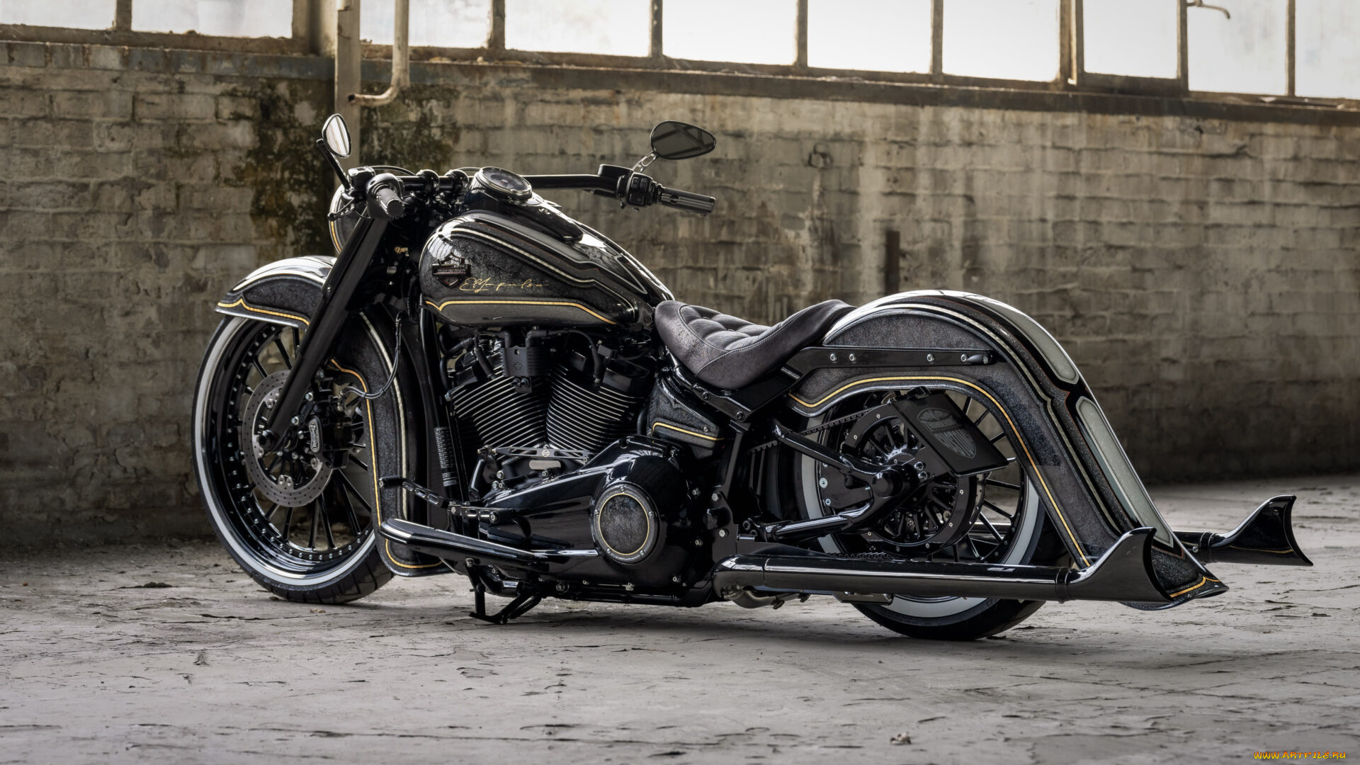 мотоциклы, harley-davidson, softail, heritage, 114, customized, el, impulso, tuning, bikes