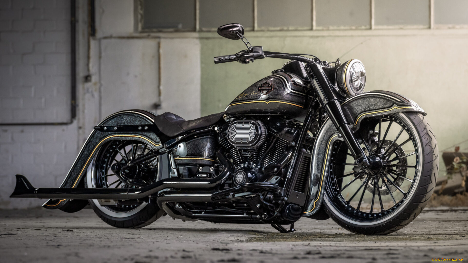 мотоциклы, harley-davidson, softail, heritage, 114, customized, el, impulso, tuning, bikes