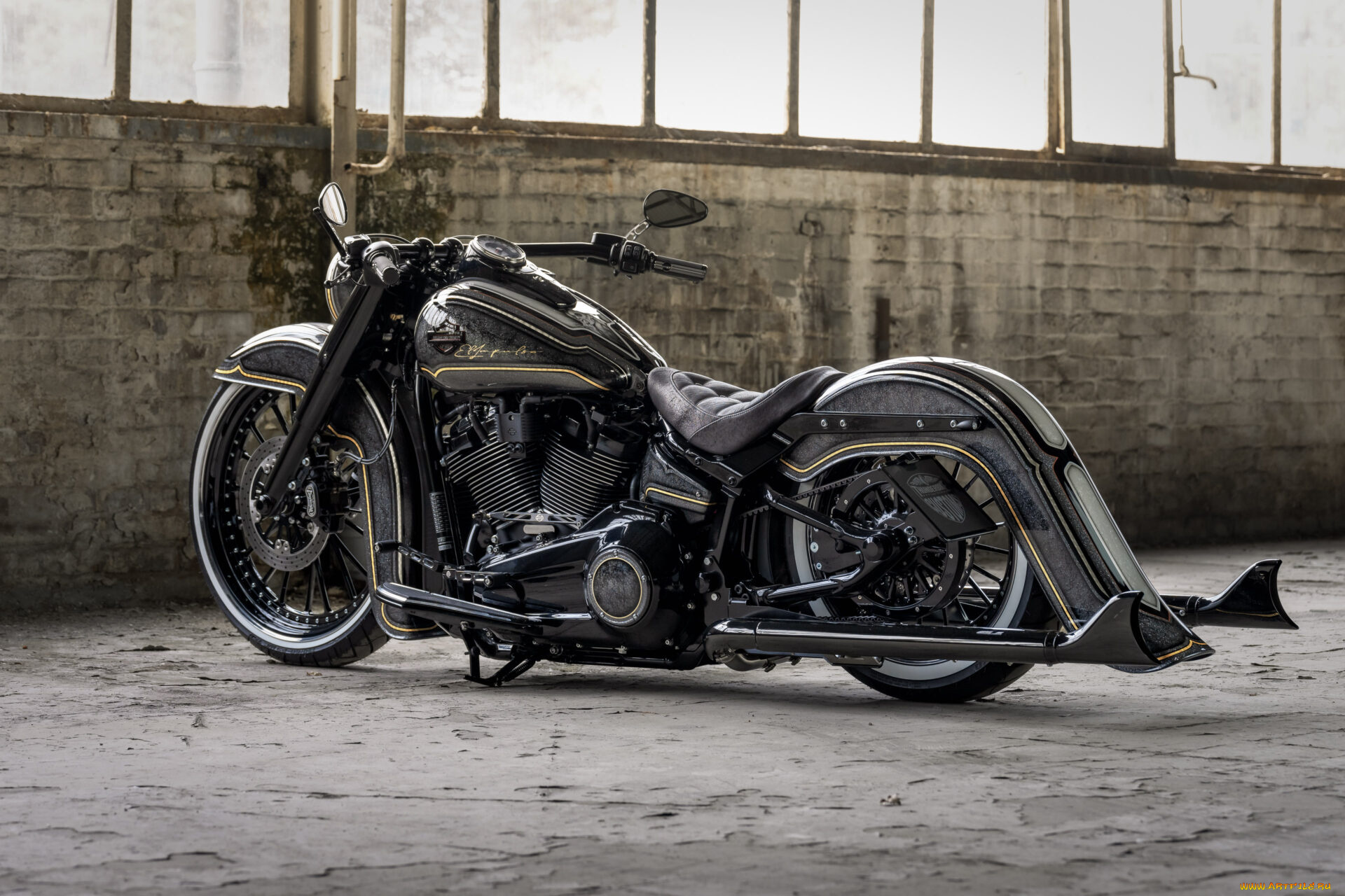 мотоциклы, harley-davidson, softail, heritage, 114, customized, el, impulso, tuning, bikes