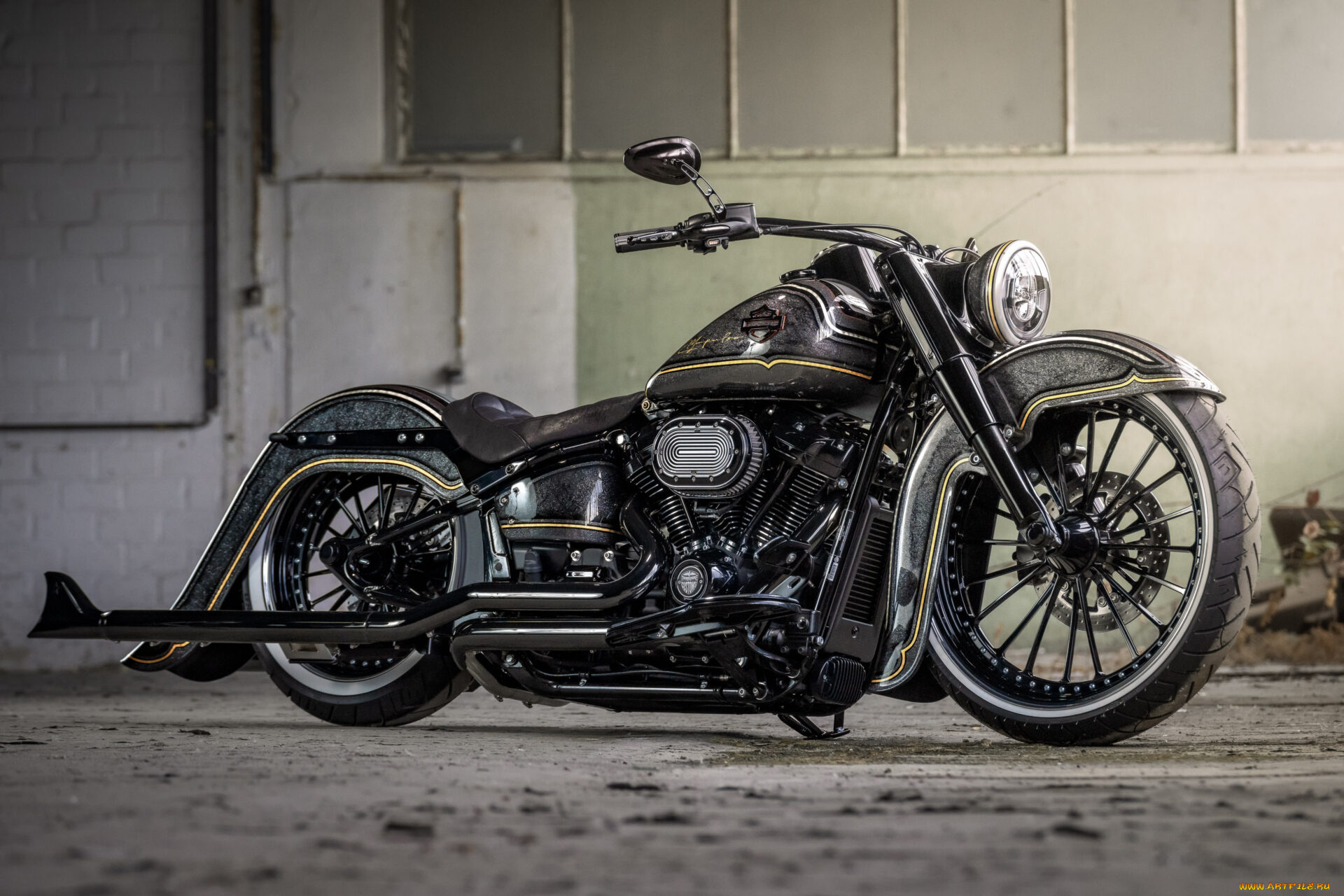 мотоциклы, harley-davidson, softail, heritage, 114, customized, el, impulso, tuning, bikes