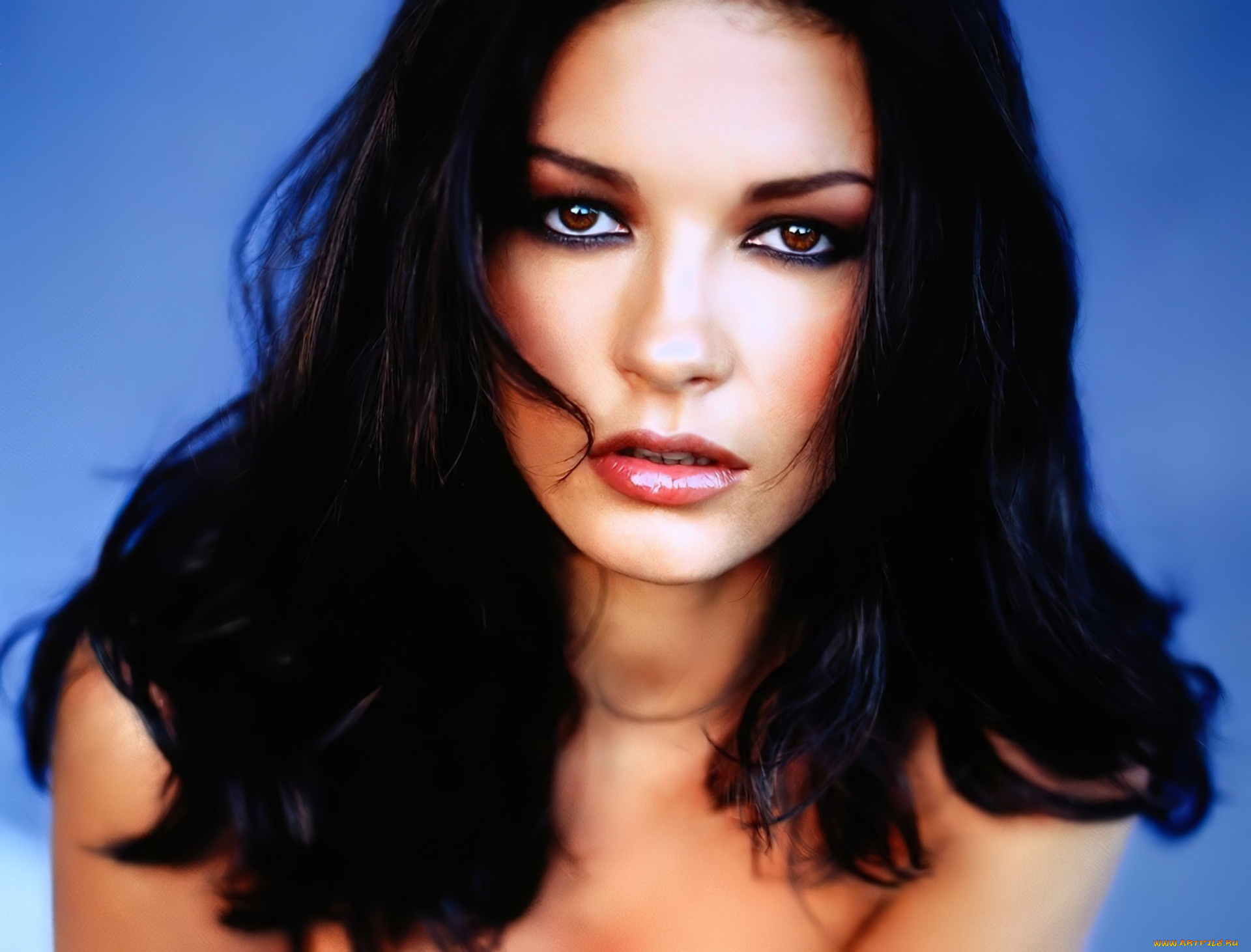 девушки, catherine, zeta, jones, актриса, лицо, брюнетка