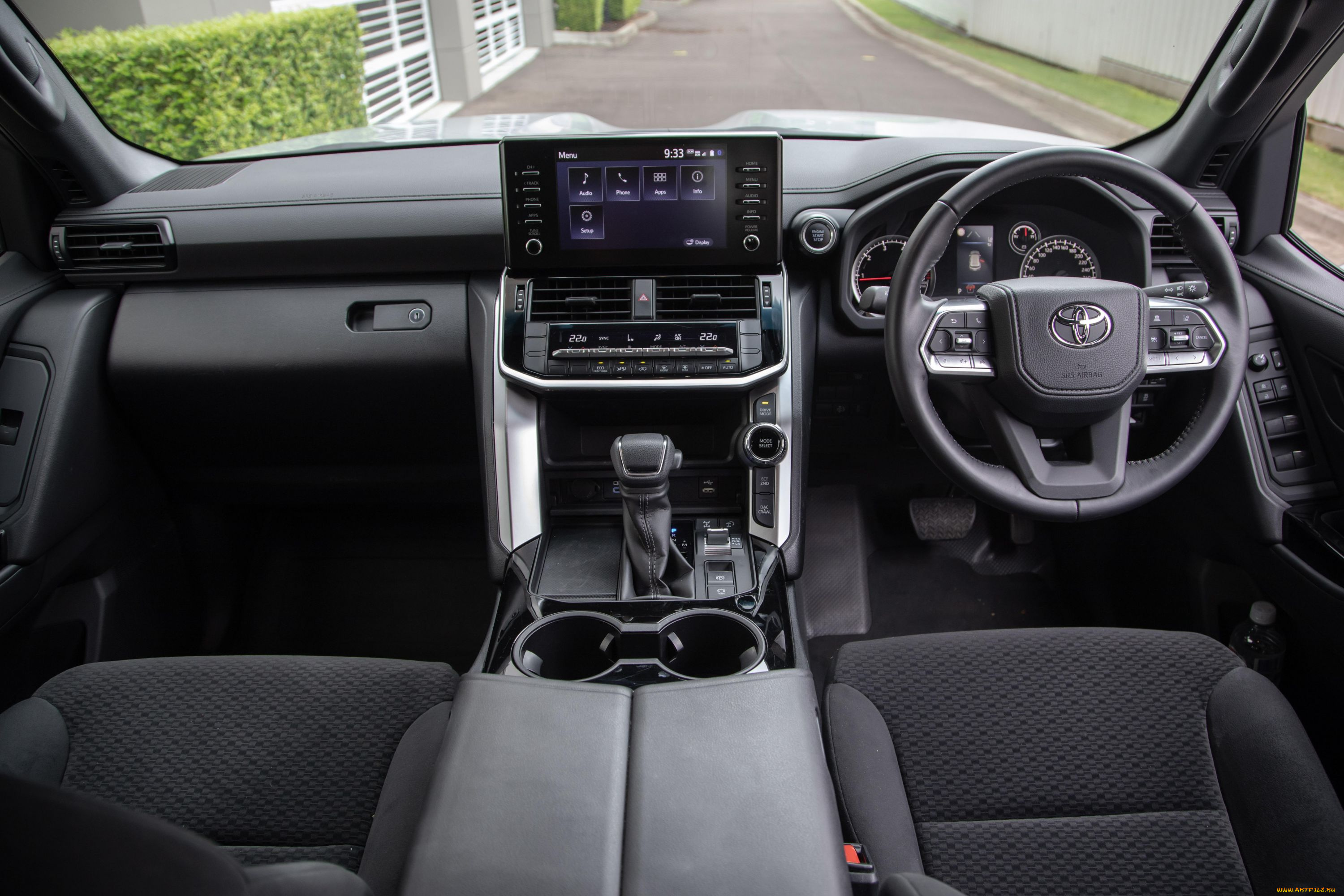 2022, toyota, landcruiser, 300, gx, автомобили, интерьеры, toyota, land, cruiser, 300, gx, салoн, интерьер, приборная, панель