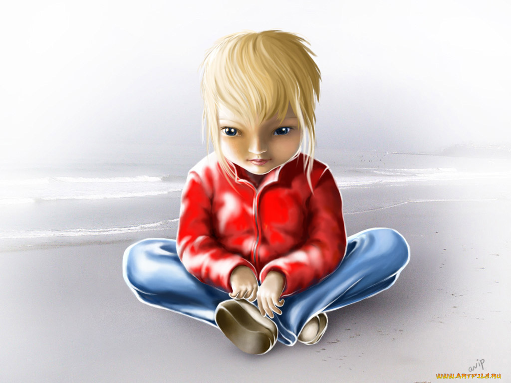 рисованные, дети