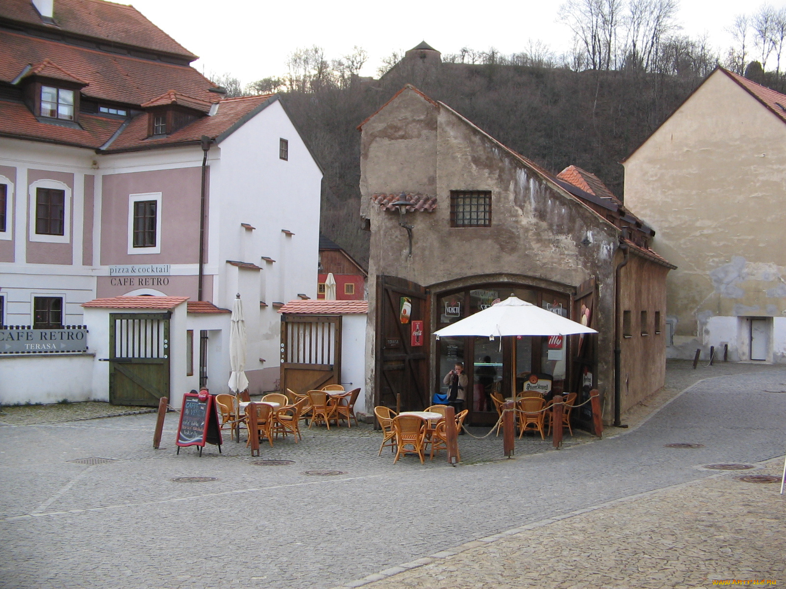 Чешски, крумлов, города, улицы, площади, набережные