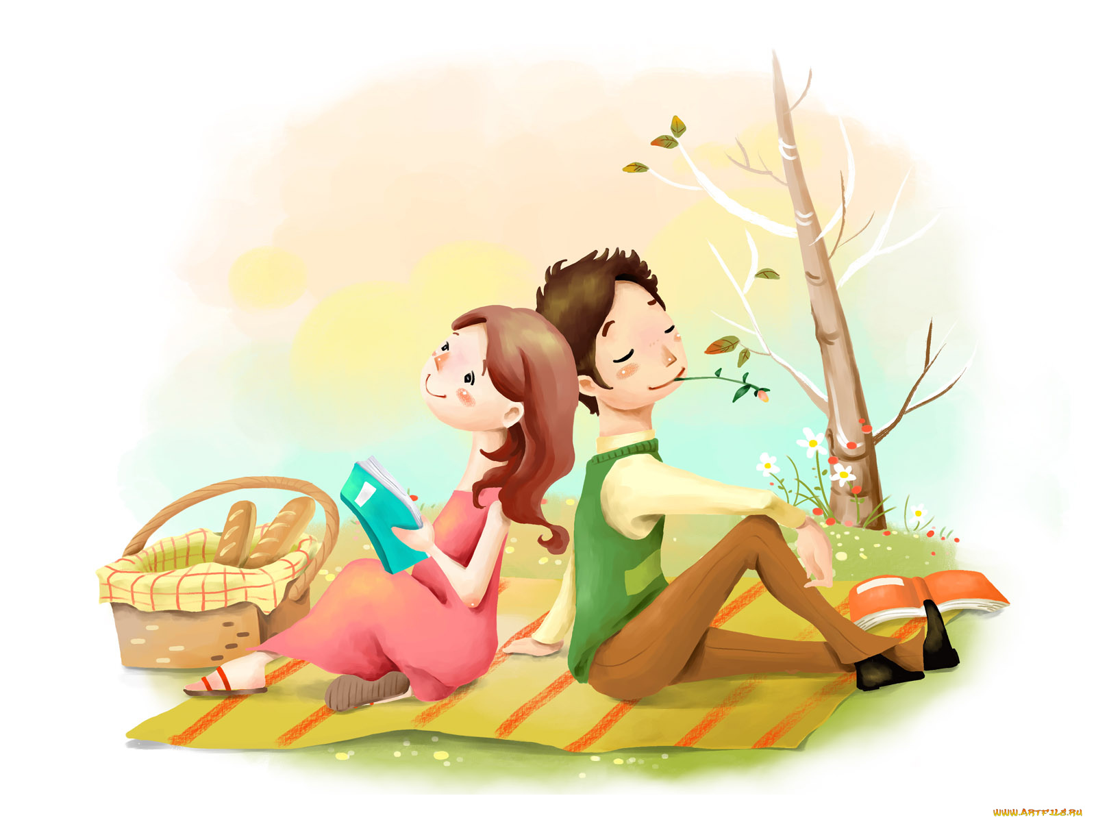 рисованные, люди