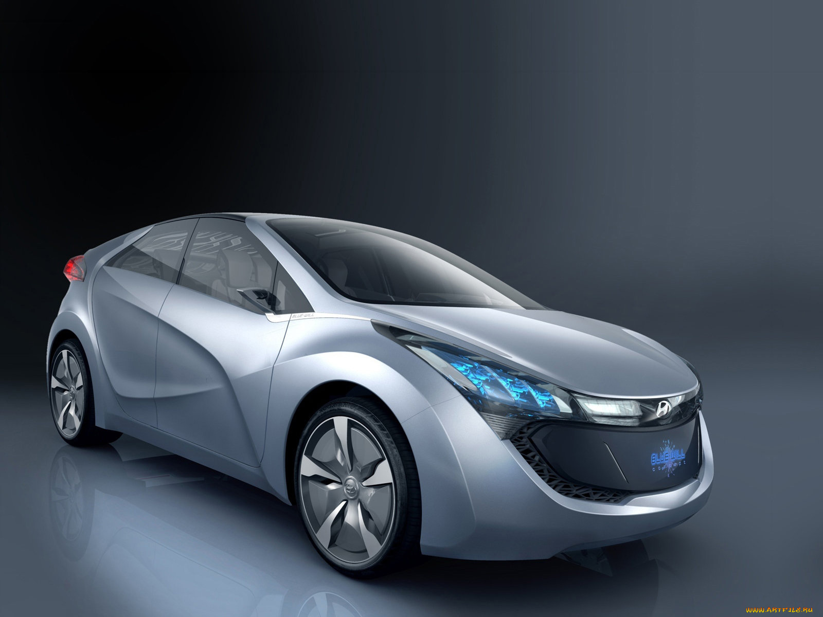 hyundai, blue, will, concept, 2009, автомобили
