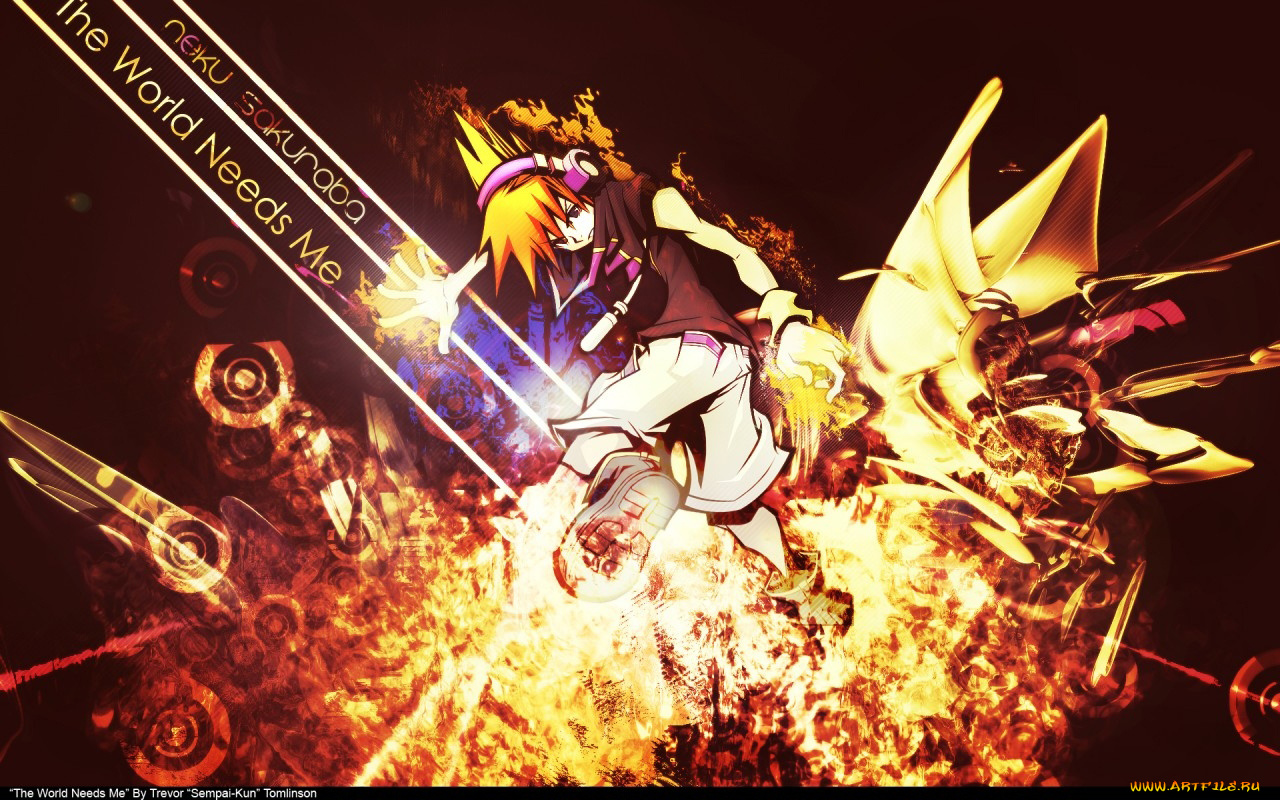 аниме, the, world, ends, with, you