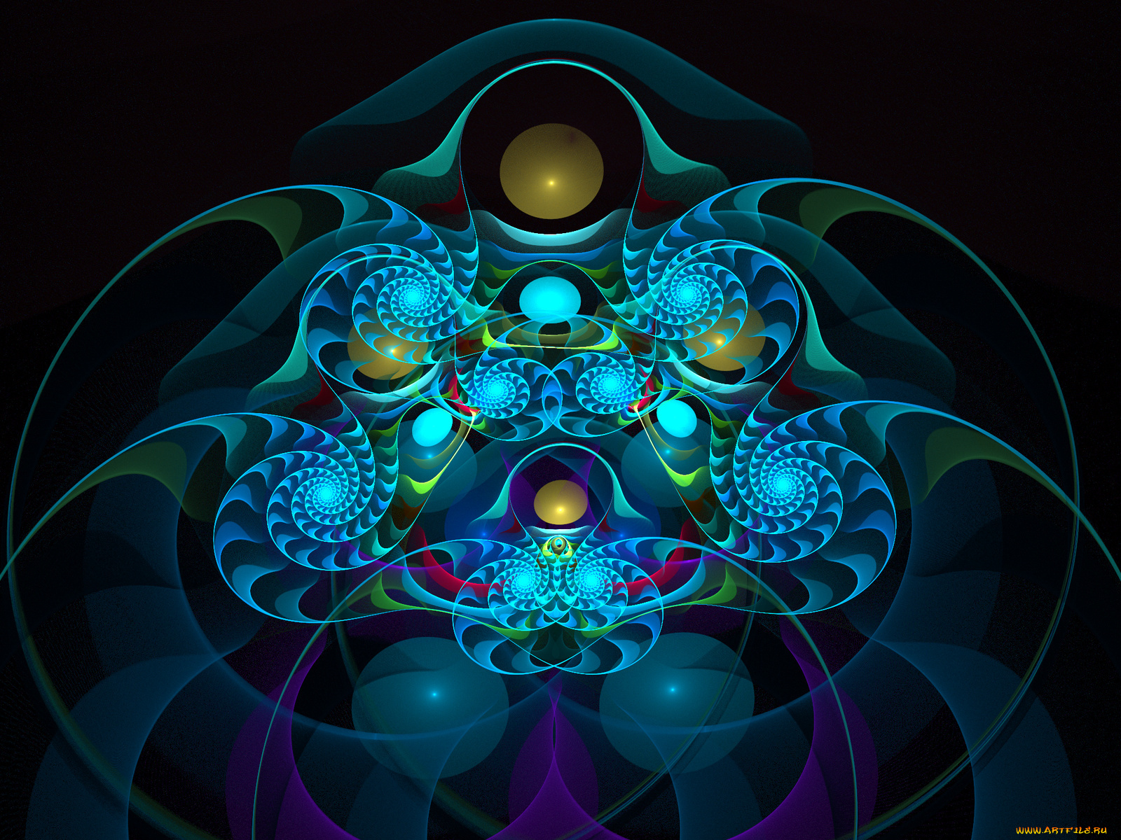 3д, графика, fractal, фракталы, цвета, фон, узор