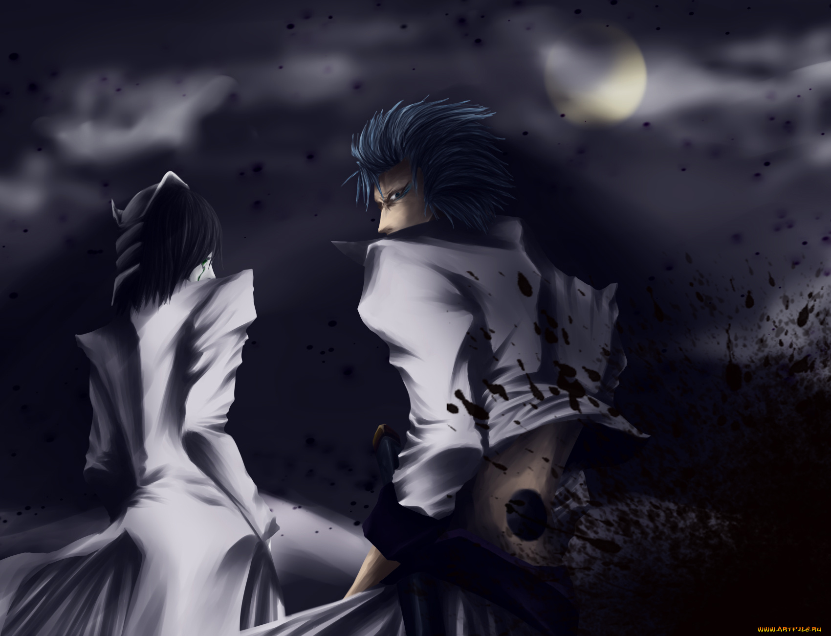 аниме, bleach, grimmjow, jeagerjaques, ulquiorra, schiffer